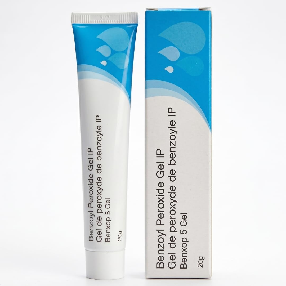 SALVE Benxop 5% Benzoyl Peroxide Gel (20 g / 0.70 oz) – Topical Skincare Gel for Oil-Prone and Congested Skin