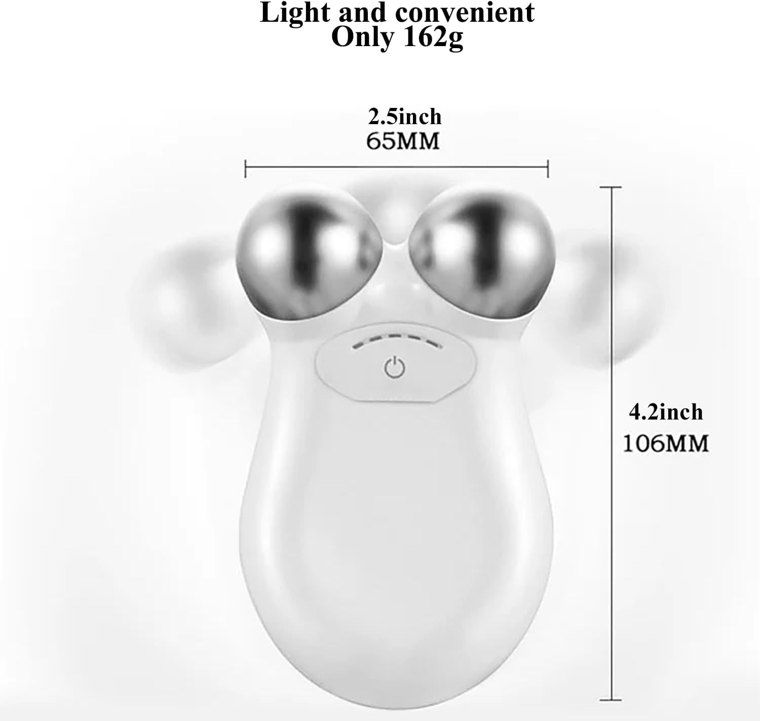 Microcurrent Facial Device,Enhances The Ability to Lift The Face and Tighten The Skin,Facial Wrinkle Equipment，White