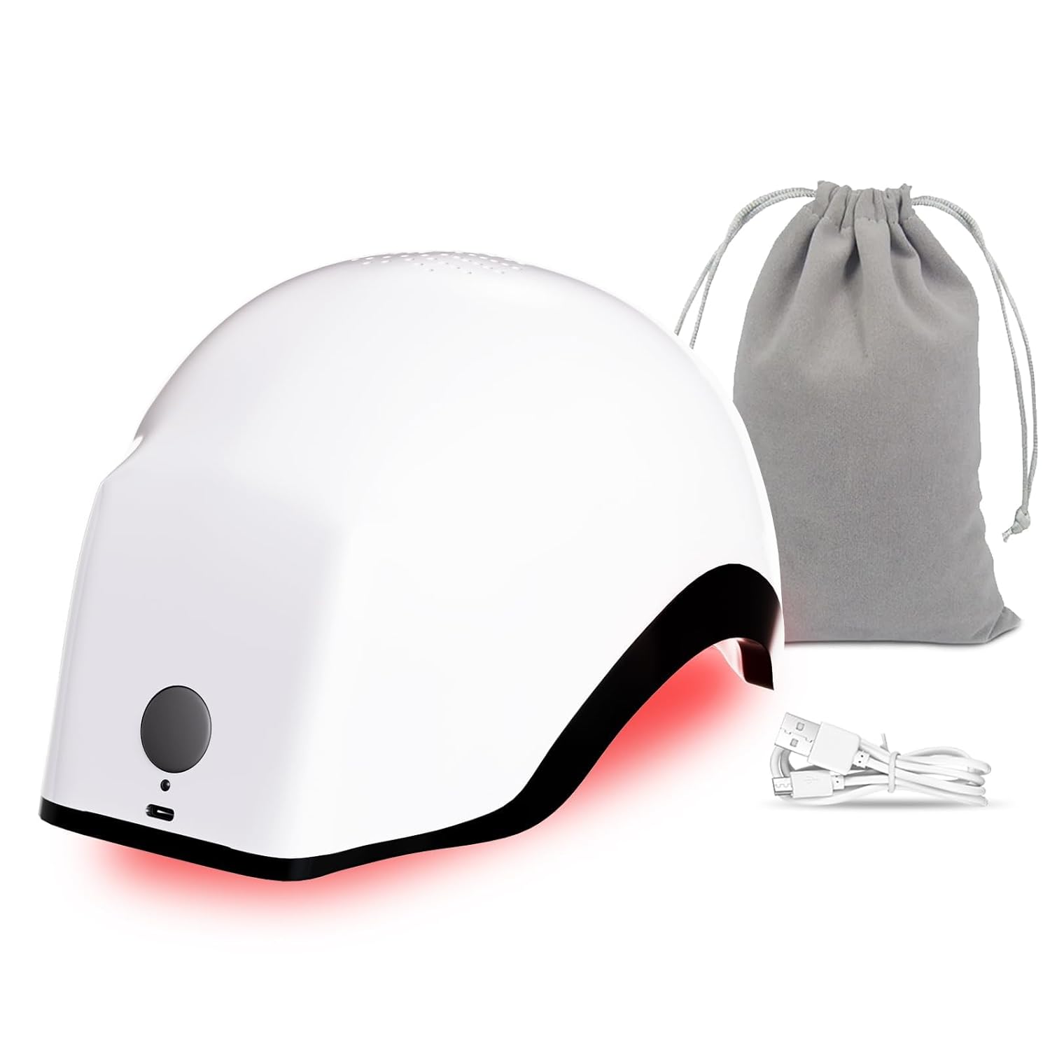 Hair Growth Device Low Level Laser Therapy (LLLT) Device 650-660nm Laser; Red Light Therapy for Hair Growth FDA Cleared for Androgenetic Alopecia; SGS Clinically Tested, Rechargeable Battery