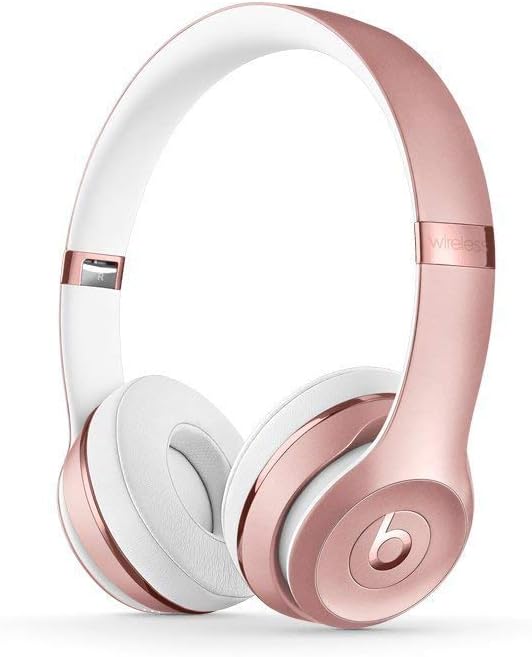 beats Solo3 Wireless On-Ear Headphones – Rose Gold (Renewed)