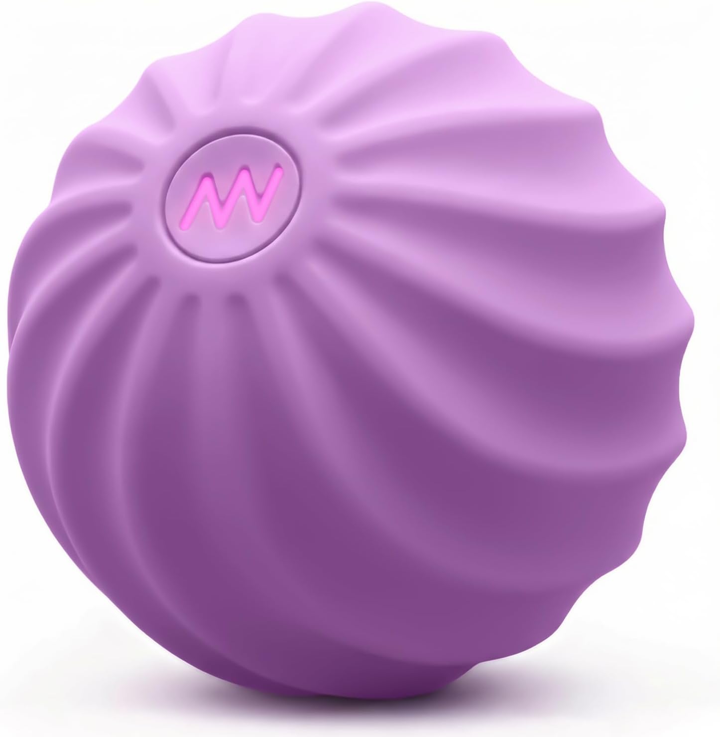 2.4″ Mini Electric Vibrating Massage Ball, 10-Speed Fitness Yoga Massage Roller for Palm, Hand, Foot, Leg, Neck, Back, Multi-Directional Massage Ball (Lavender)