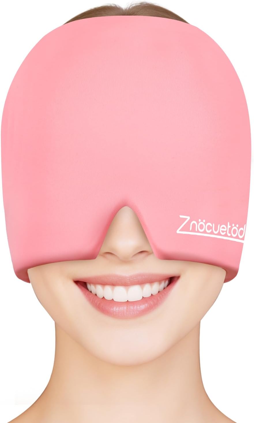 ZNÖCUETÖD Migraine Headache Relief Cap Hat Full Head ice Pack Wrap Cooling Gel Ice Beanie Cold Cap Hot/Cold Compress Therapy for Sinus, Stress, Tension, Head Pain Relief, Gift for Women