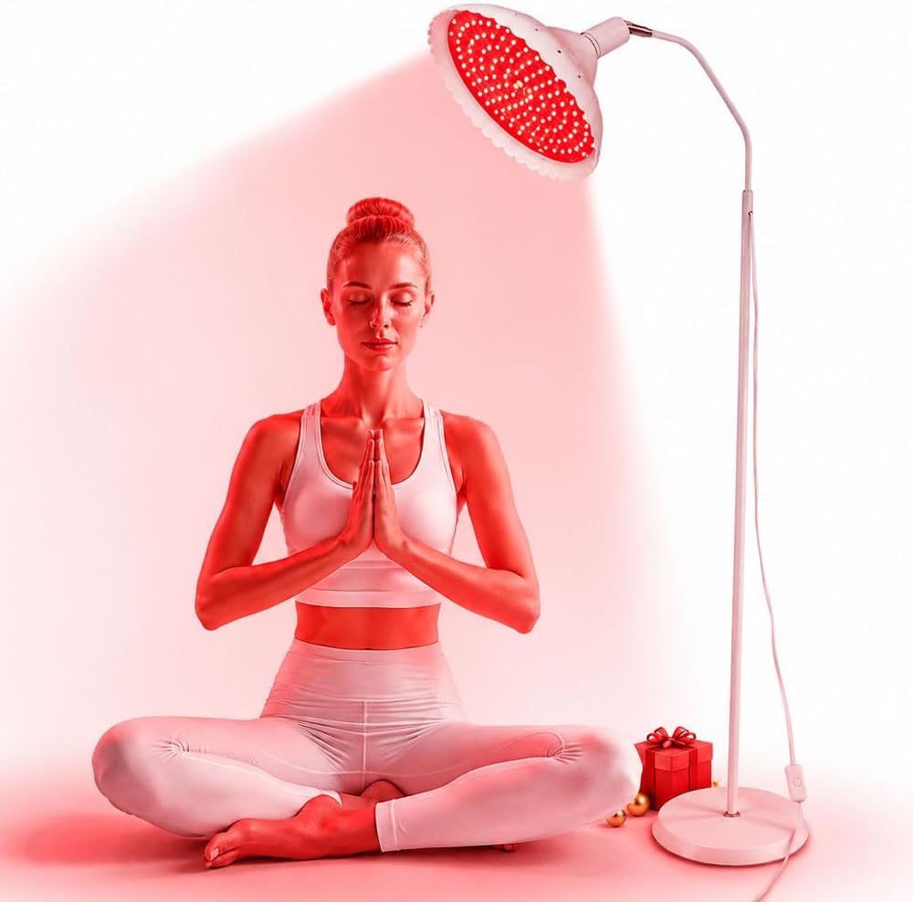 Red Light Therapy for Body Face, FUIART Red Infrared Light Therapy Lamp with Adjustable Stand LED 660nm Red Light and 850nm Infrared Light Therapy Device Home Use,Ideal Gift for Women Men Father’s Day