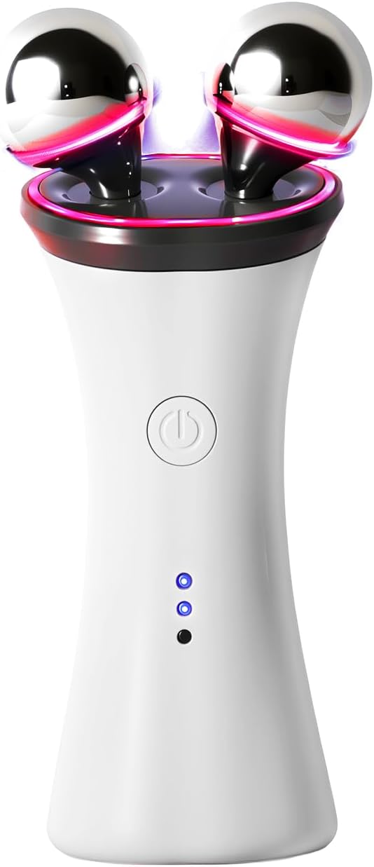 Microcurrent Facial Device, nhances The Ability to Lift The Face and Tighten The Skin,Facial Wrinkle Equipment,Face Massager Electric Face Lifting, Microcurrent Facial Device for Face and Neck (White)