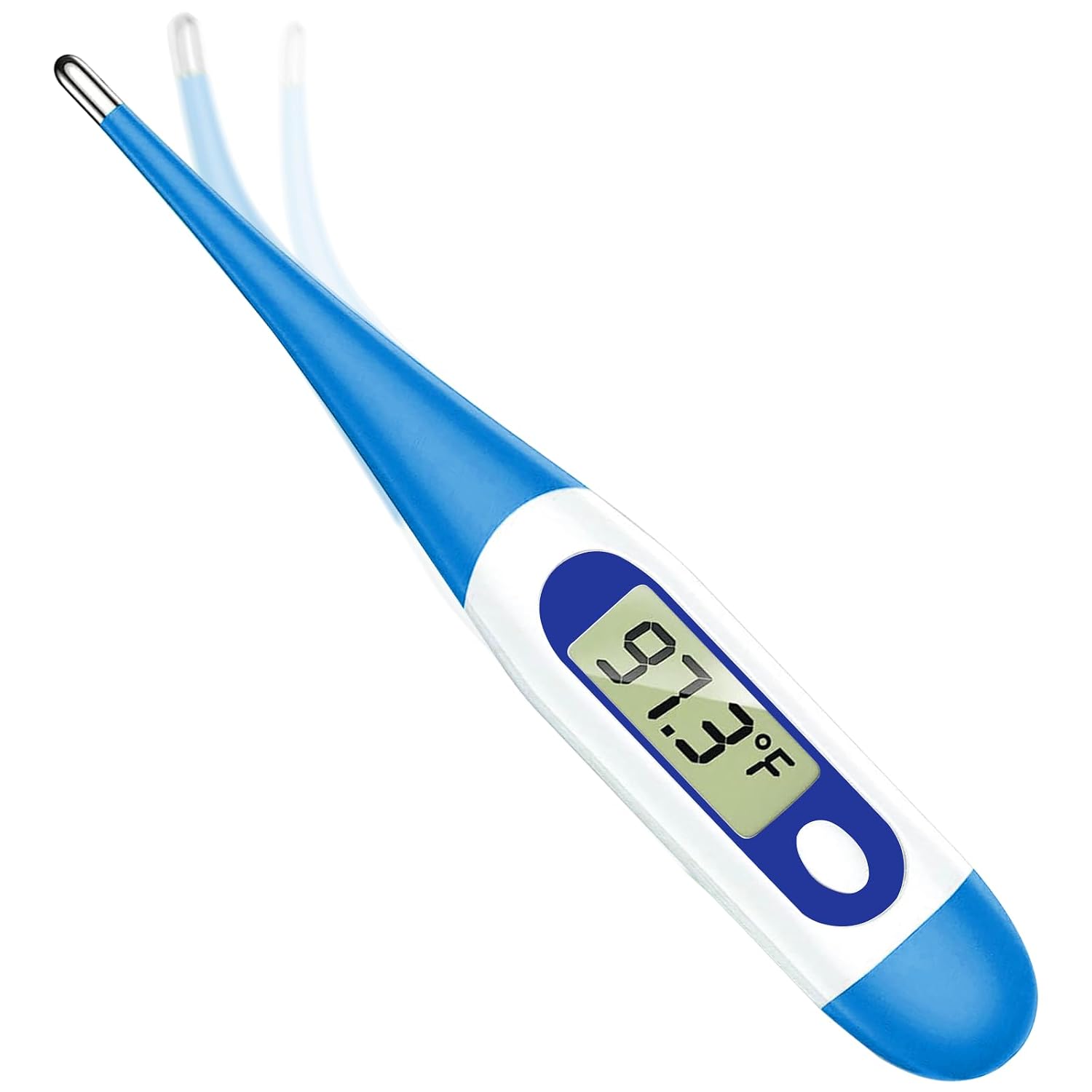 Basal Thermometer for Adults with 10 Seconds Fast Reading, Digital Thermometer (Light Blue+Dark Blue)