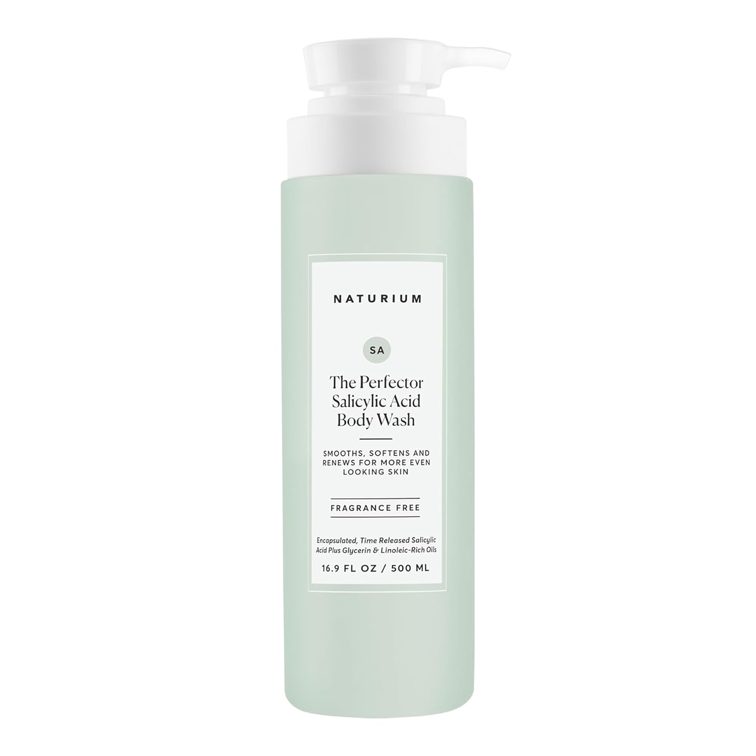Naturium The Perfector Salicylic Acid Body Wash, Gentle & Smoothing Cleanser, 16.9 oz