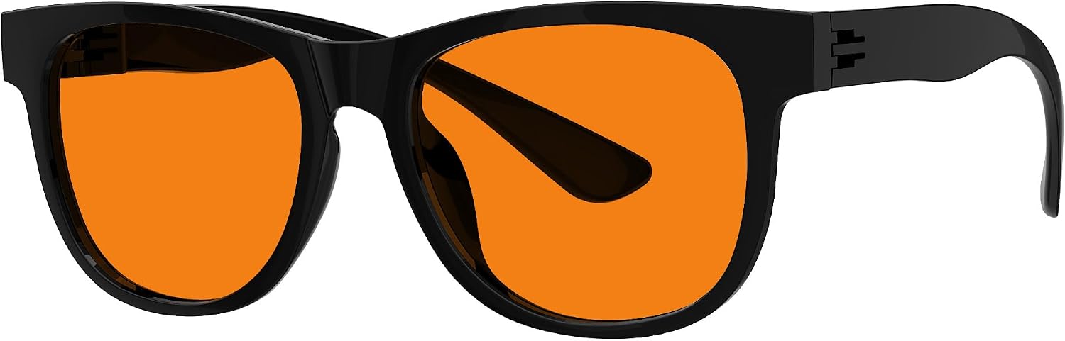 Eyekepper Orange Tinted Blue Light Blocking Glasses Men and Women for Computer Gaming, Sleep Better and Reduce Eyestrain