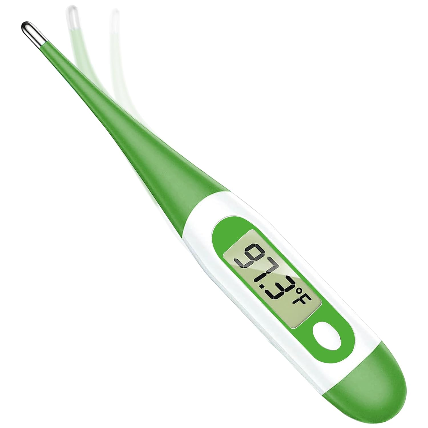 Basal Thermometer for Adults with 10 Seconds Fast Reading, Digital Thermometer (Green+Green)