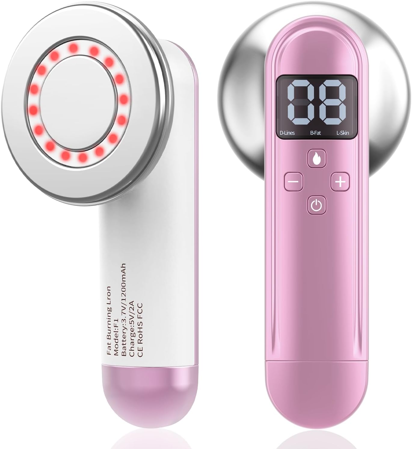 AISEELY Massage Tool, 3 Modes 10 Levels Electric Body Massager Machine, with Heating for Home Use on Leg, Belly, Arm, Waist, Pink