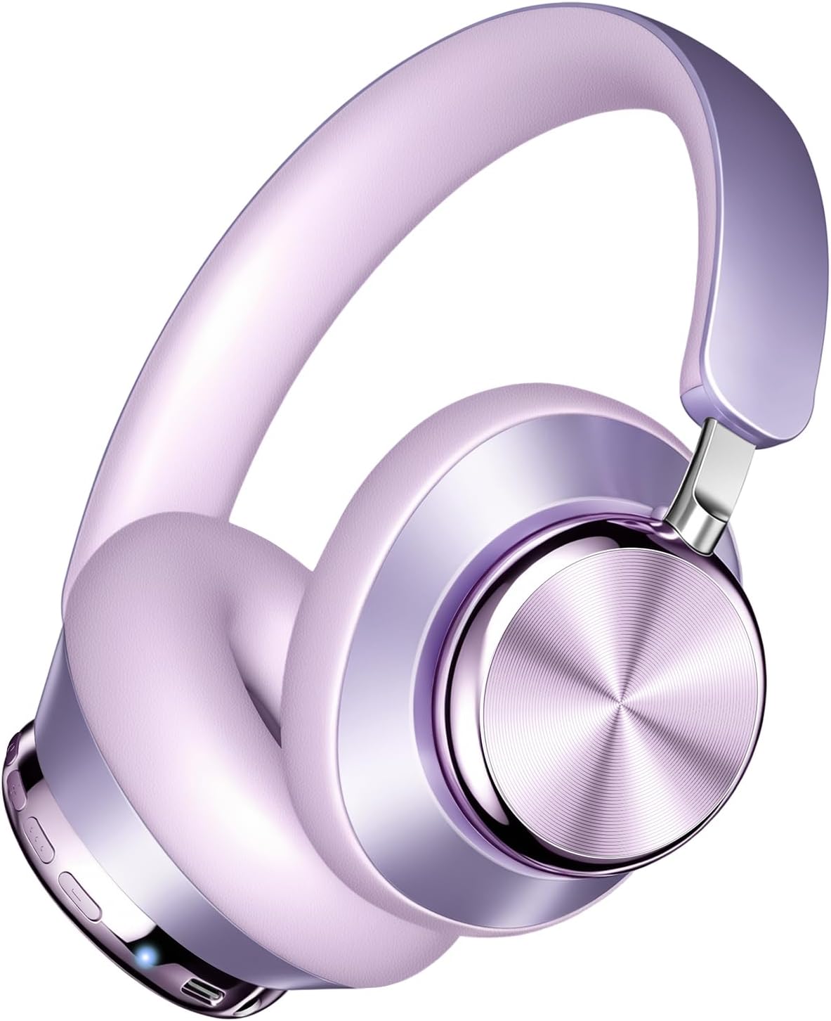 Wentronic Headphones Wireless Active Noise Cancelling Over Ear Headphones 48 Hours Playtime High Sound Quality 6 EQ Music Mode – Purple