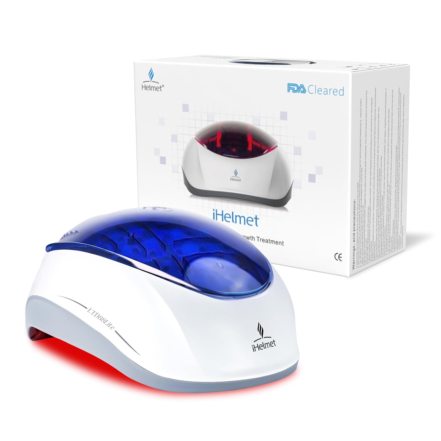 Laser Hair Growth System (FDA Cleared), Hair Regrowth Helmet & Laser Cap, Hair Loss Treatment for Men and Women, Low Level Laser Therapy for Hair Growth, Anti-Thining Treatment，88 Blue