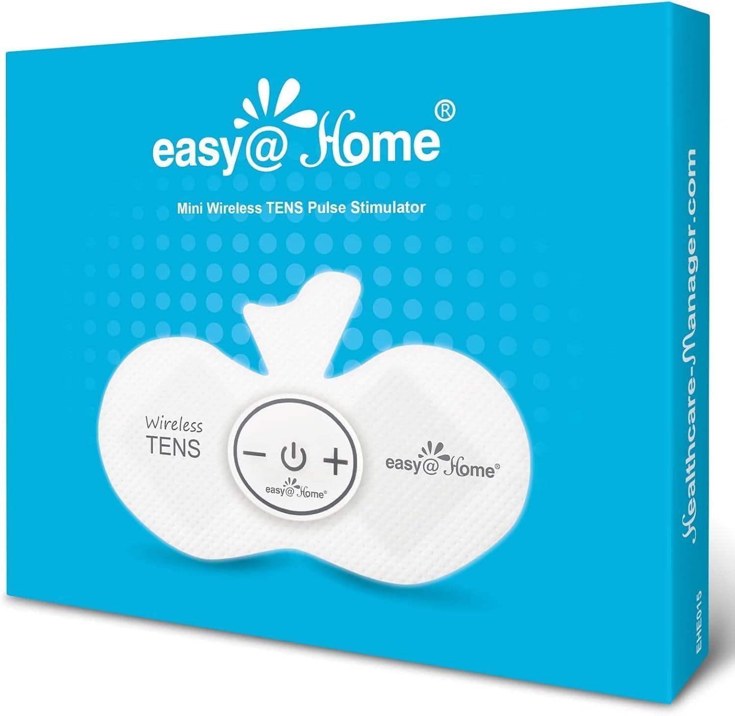 Easy@Home Rechargeable Compact Wireless TENS Unit – 510K Cleared, FSA Eligible Electric EMS Muscle Stimulator Pain Relief Therapy, Portable Pain Management Device EHE015