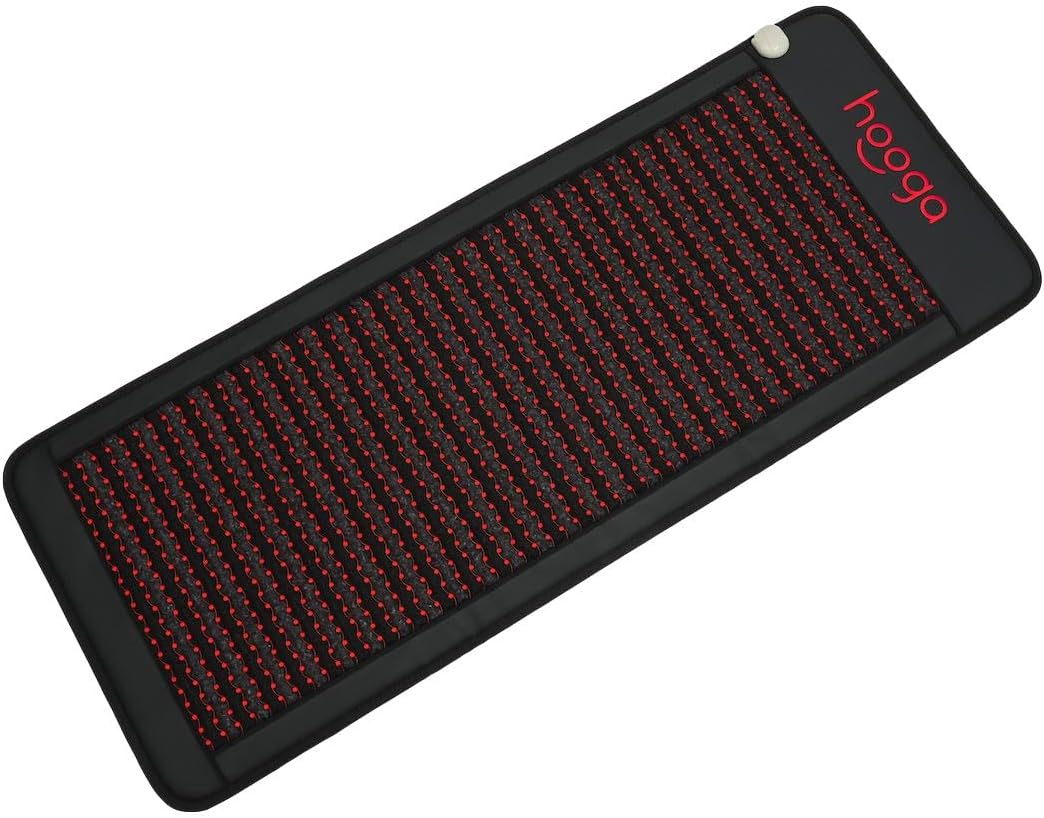 Hooga Far Infrared Heat Therapy Mat, 74″ Long Full Body Foldable Mat with Far Infrared Heat, Natural Crushed Amethyst and Tourmaline Stones, Reduce Pain, Relieve Stress and Improve Circulation