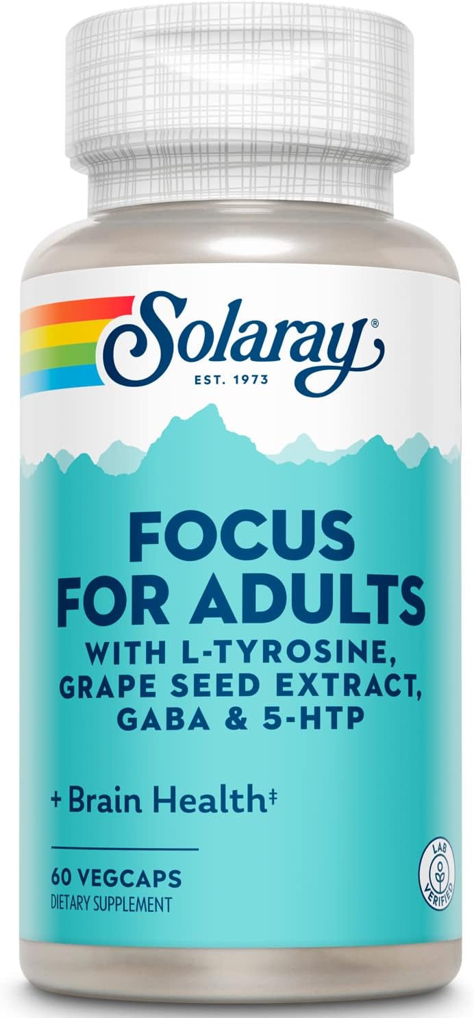 SOLARAY – Focus for Adults | 60 Capsules
