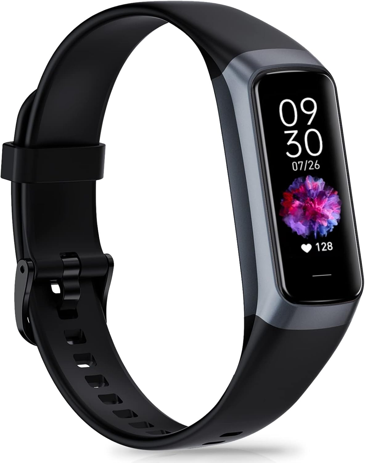 Fitness Tracker, Activity Trackers with 24/7 Heart Rate, Blood Oxygen Blood Pressure Sleep Monitor, Step Counter with 1.1″ AMOLED Touch Color Screen, Calorie Pedometer Health Smart Watch for Women Men