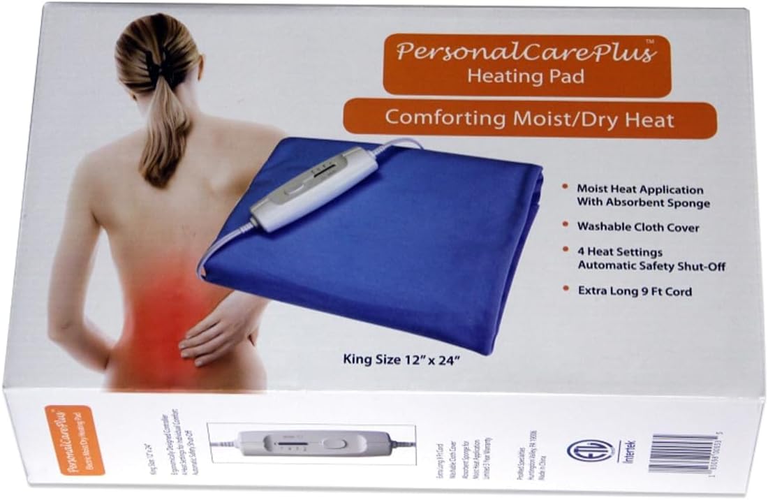 Personal Care Plus CA-020 Pro Med Dry or Moist Heat Therapay Heating Pad