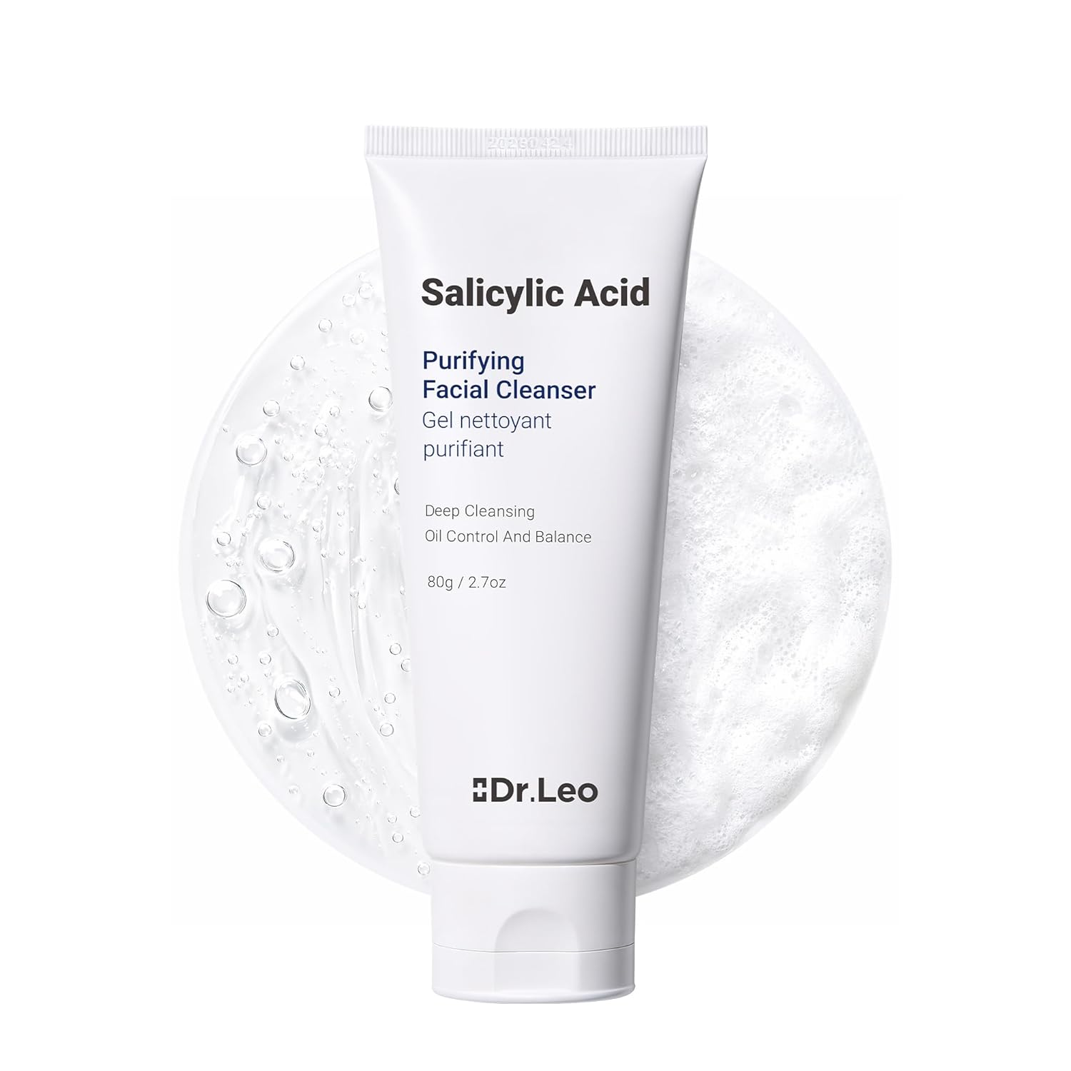 1.8% Salicylic Acid Cleanser, Acne Face Wash for Oily Skin – Daily Oil Control, Gentle Plant Extracts, 8 Amino Acids, Deep Cleans Minimizes Pores, Removes Blackheads, Prevents Breakouts 2.7oz