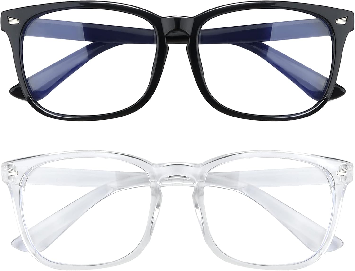 2 Pack Blue Light Glasses for Women and Men – Computer Glasses