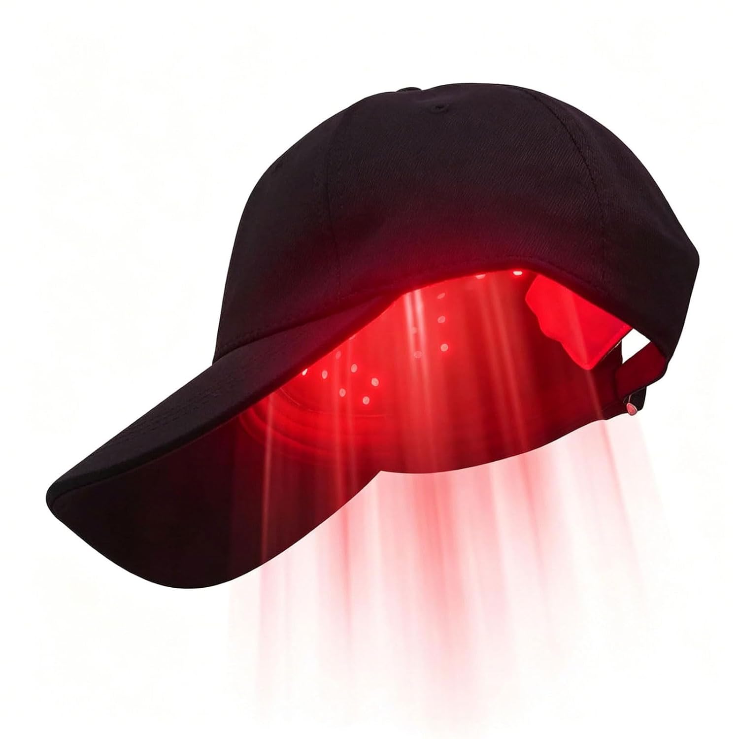 Laser Hair Growth Cap, Red Light Therapy for Hair Growth for Men and Women, Black Cap