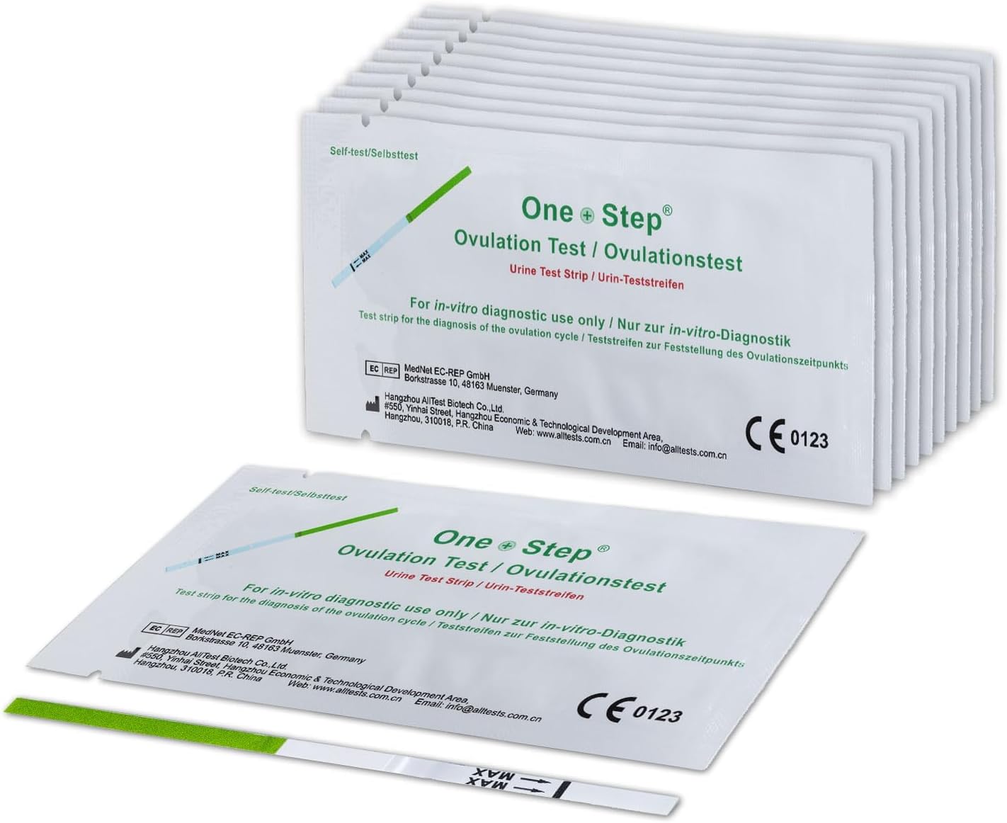 One Step Ovulation Test Strips (30 Pack) – Accurate LH Surge Fertility Test Kit for Women Trying to Conceive – Fast & Easy At-Home Ovulation Predictor with Quick Results