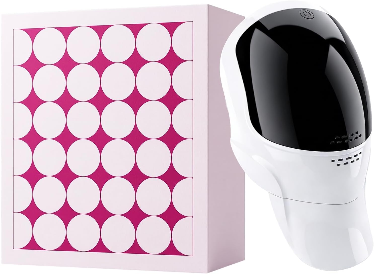 LED Light Therapy Face Mask for Women, 8.5 oz Lightweight, 7 Color Modes, Comfort-Fit Nose-Relief Design, Hands-Free Rechargeable Mask for Home Use