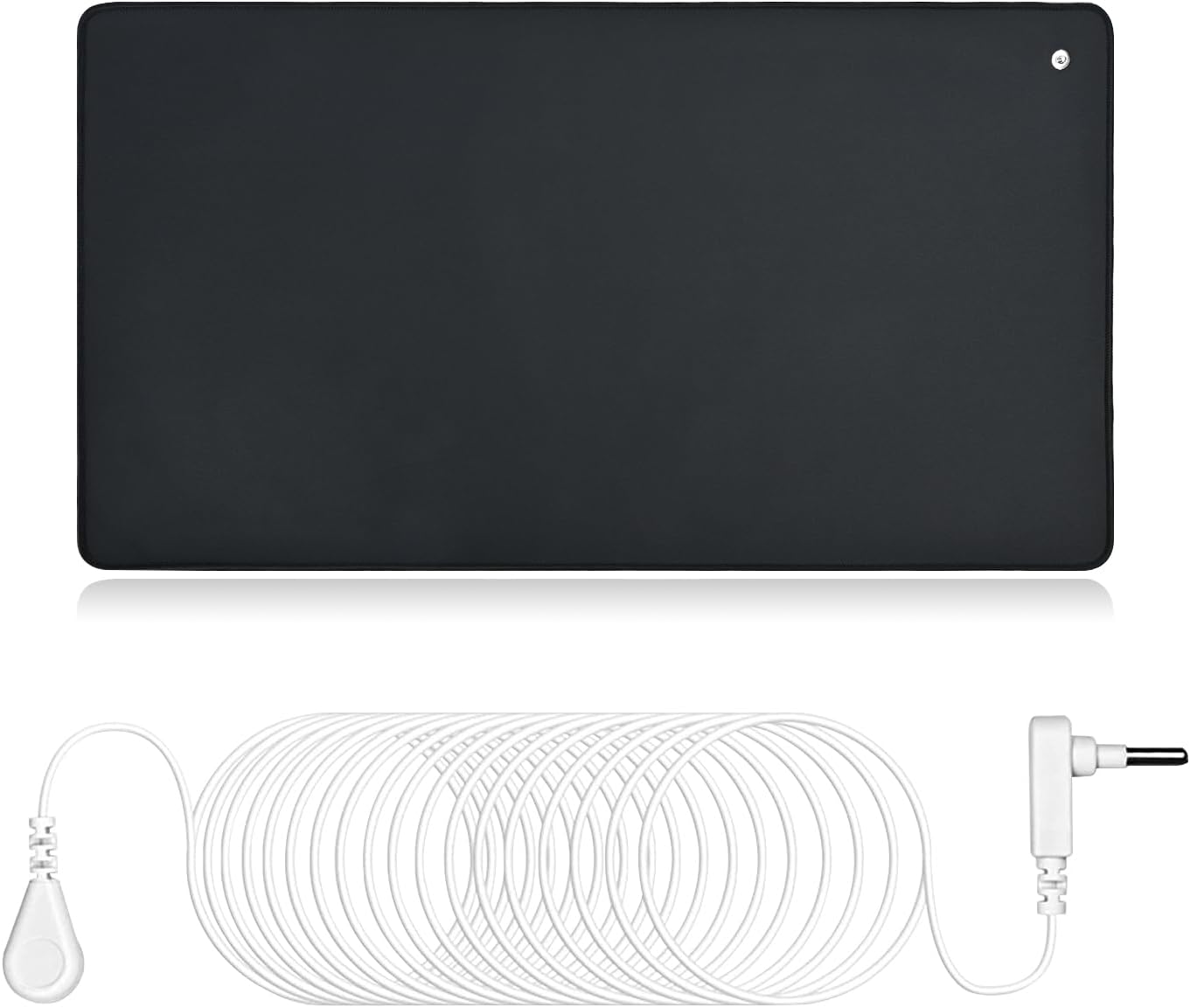 Conductive Grounding Pad, Earth Mat with 15ft Grounding Cord, Universal Grounding Mat for Pain Relief, Inflammation, Balance(23.6×13 Inch)