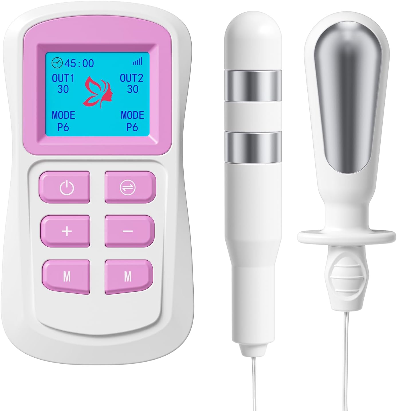 Pelvic Muscle Trainer Exerciser, Kegel Toner for Women – Stimulator Electric Non-Implantable for Incontience, Dual Channel TENS Unit & EMS Pelvic Floor Muscle Exercise Strengthen Your Pelvic Floor