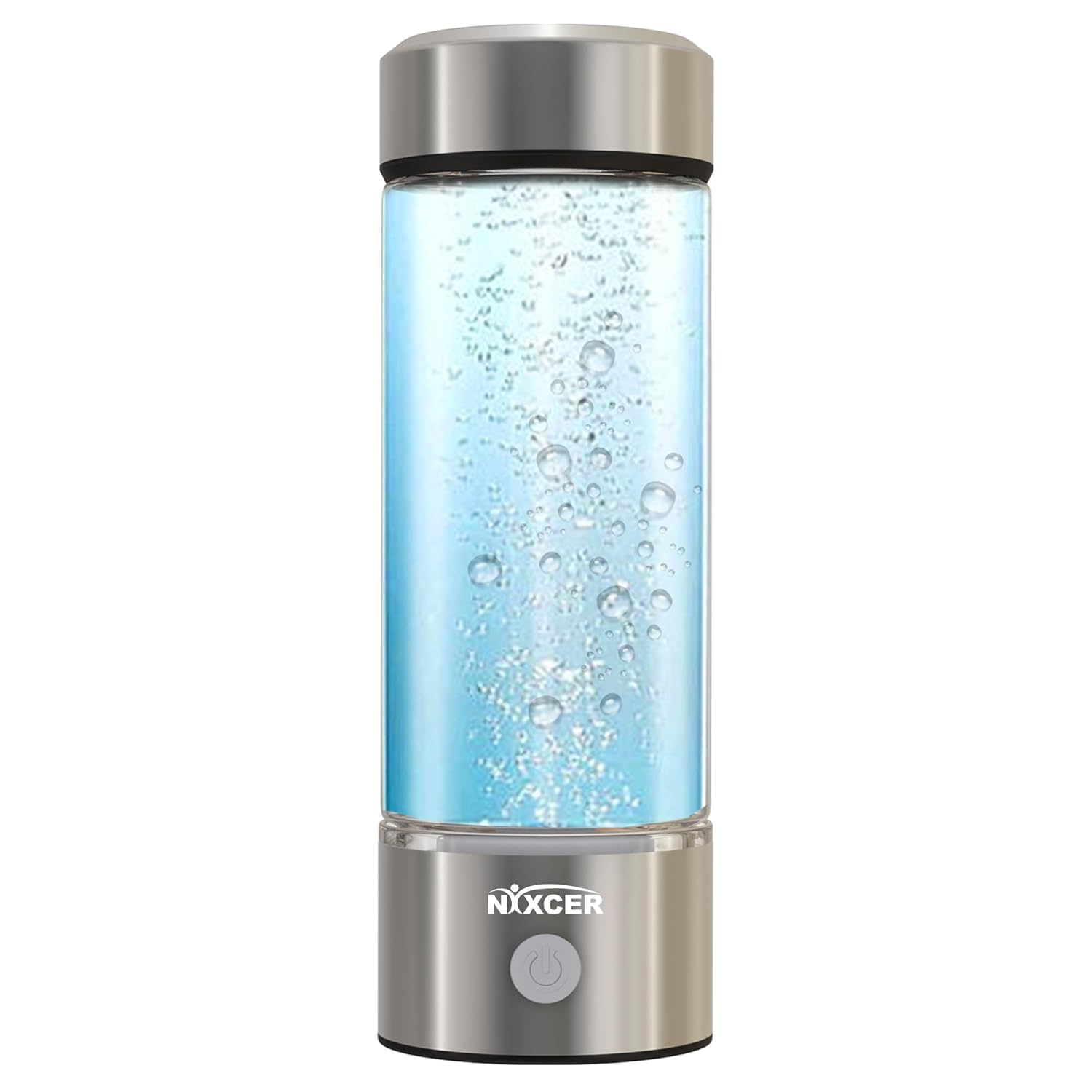 Hydrogen Water Bottle Generator – 3 Min SPE PEM Tech, 2026 Model, 420ML Portable Hydrogen Water Machine for Travel, Wellness & Recovery, Ideal for Kids, Men & Women (Silver)