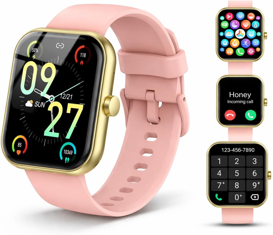 Smart Watch for Men Women (Answer/Make Call), 2026 1.83″ HD Touchscreen Fitness Tracker, 110+ Sport Modes, Fitness Watch with Heart Rate/Sleep Monitor/Step, IP68 Waterproof Smartwatch for iOS Android