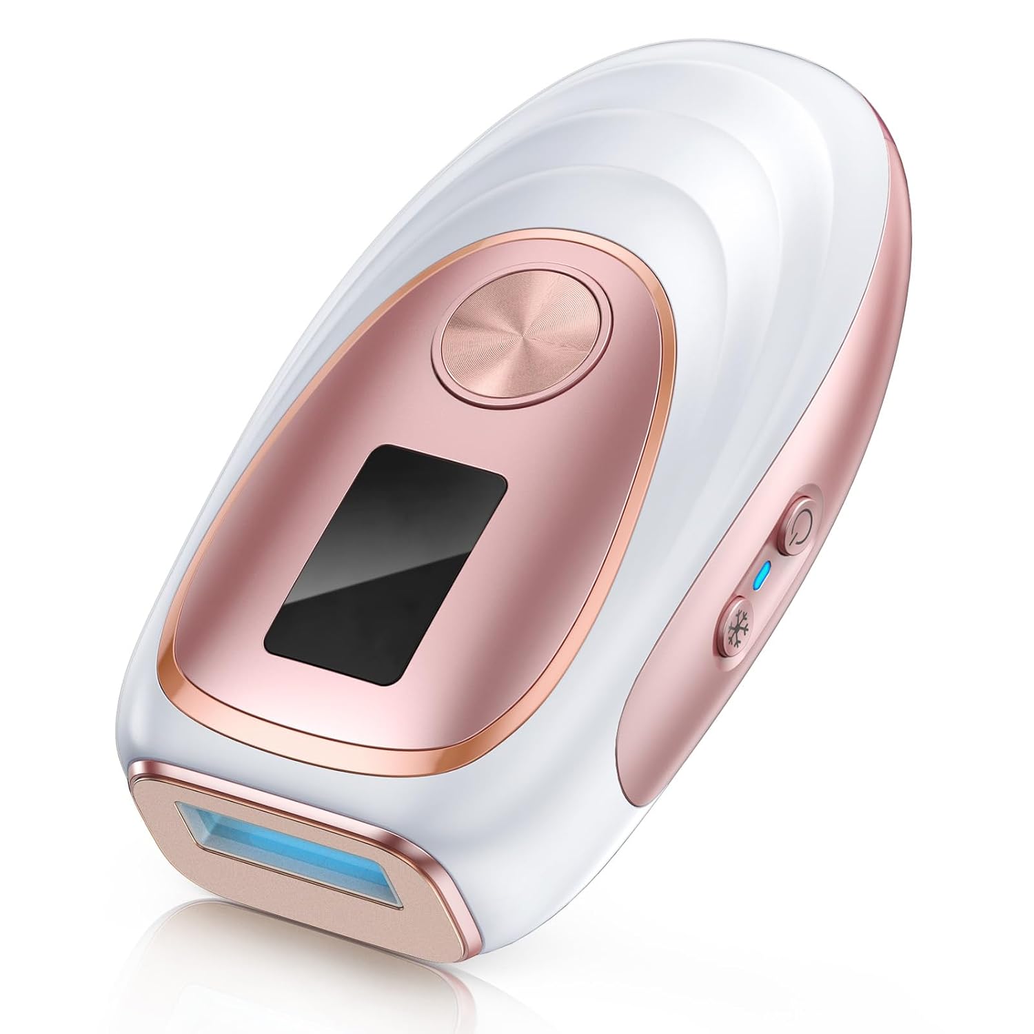 IPL Laser Hair Removal Device for Women & Men – Home 45°F Ice-Cooling Contact for Painless & Long-Lasting Results, 86% Hair Reduction in 3 Weeks for Full Body & Bikini Line, Gold