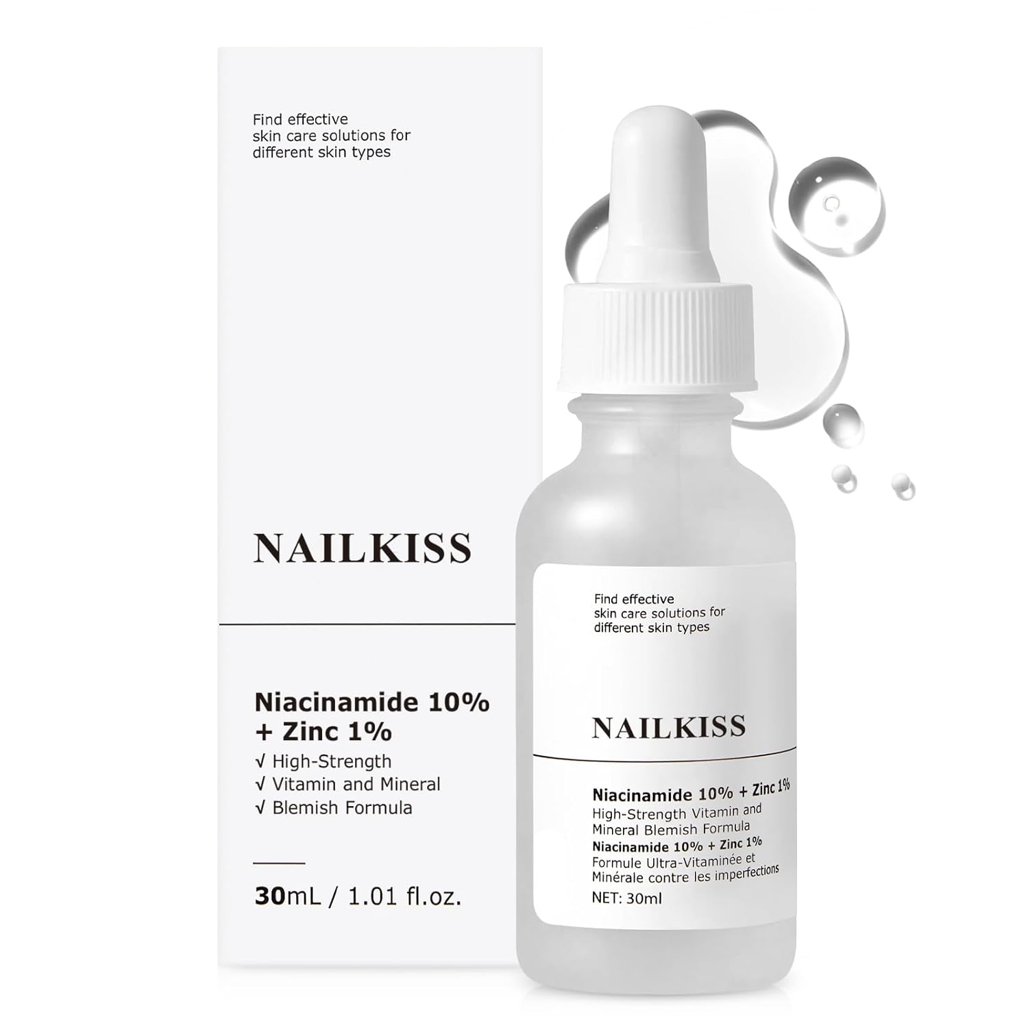 Niacinamide 10% + Zinc 1% Serum for Face, Anti Aging Hydrating for Moisturize Skin, Oil Control, Pores Reducer, Reduces Skin Dullness, Niacinamide Face Serum for Women and Men