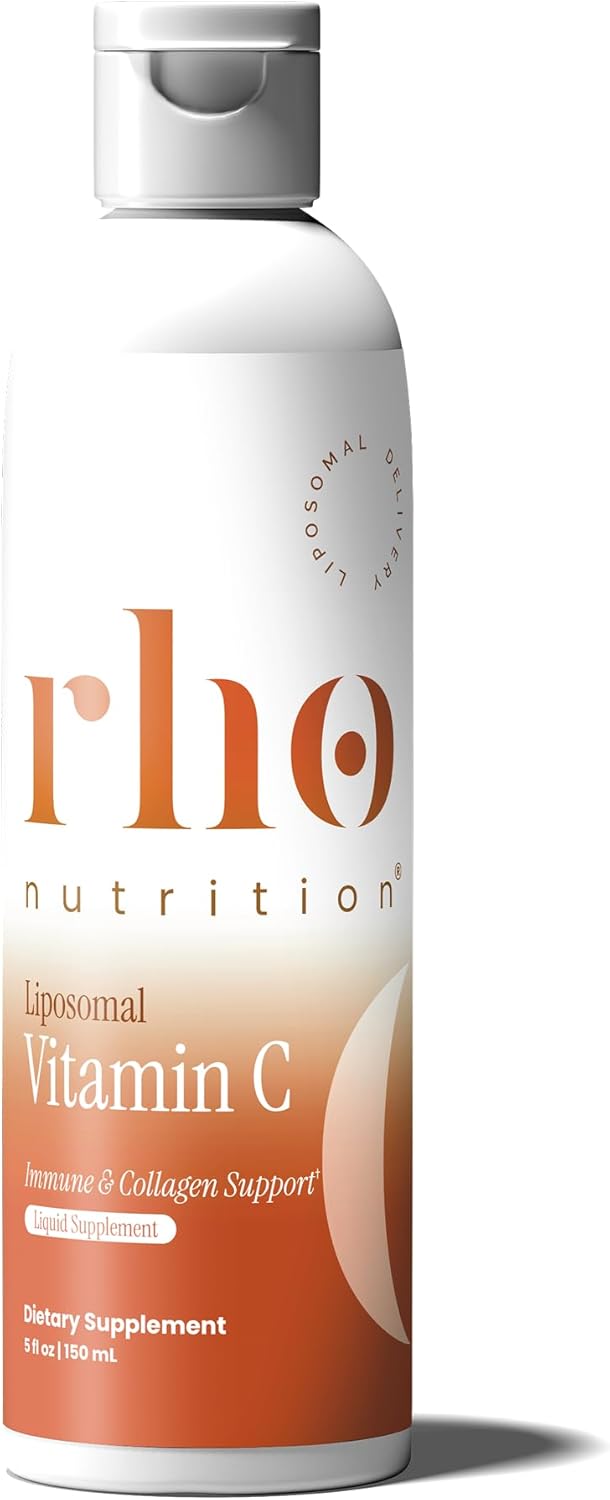 Rho Nutrition Liposomal Vitamin C – Ultra High Absorption Liquid Vitamin C Supplement – Supports Immune System, Collagen Production, and Overall Health for Men and Women
