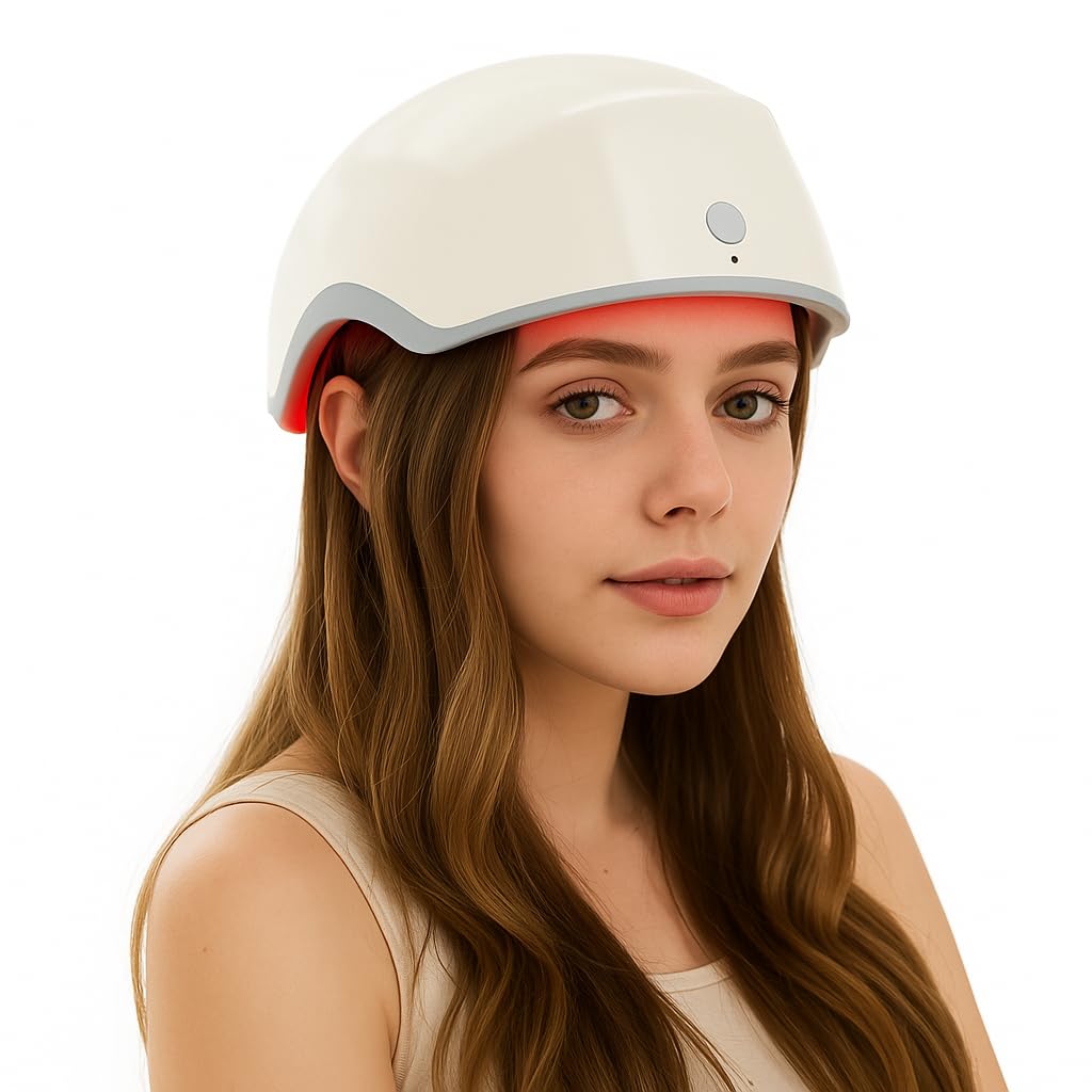 hair growth cap, Laser Hair Growth Helmet for Thinning Hair – FDA Cleared LLLT Hair Regrowth Device for Men & Women, Promotes Thicker, Fuller Hair, Safe and Effective Home Treatment