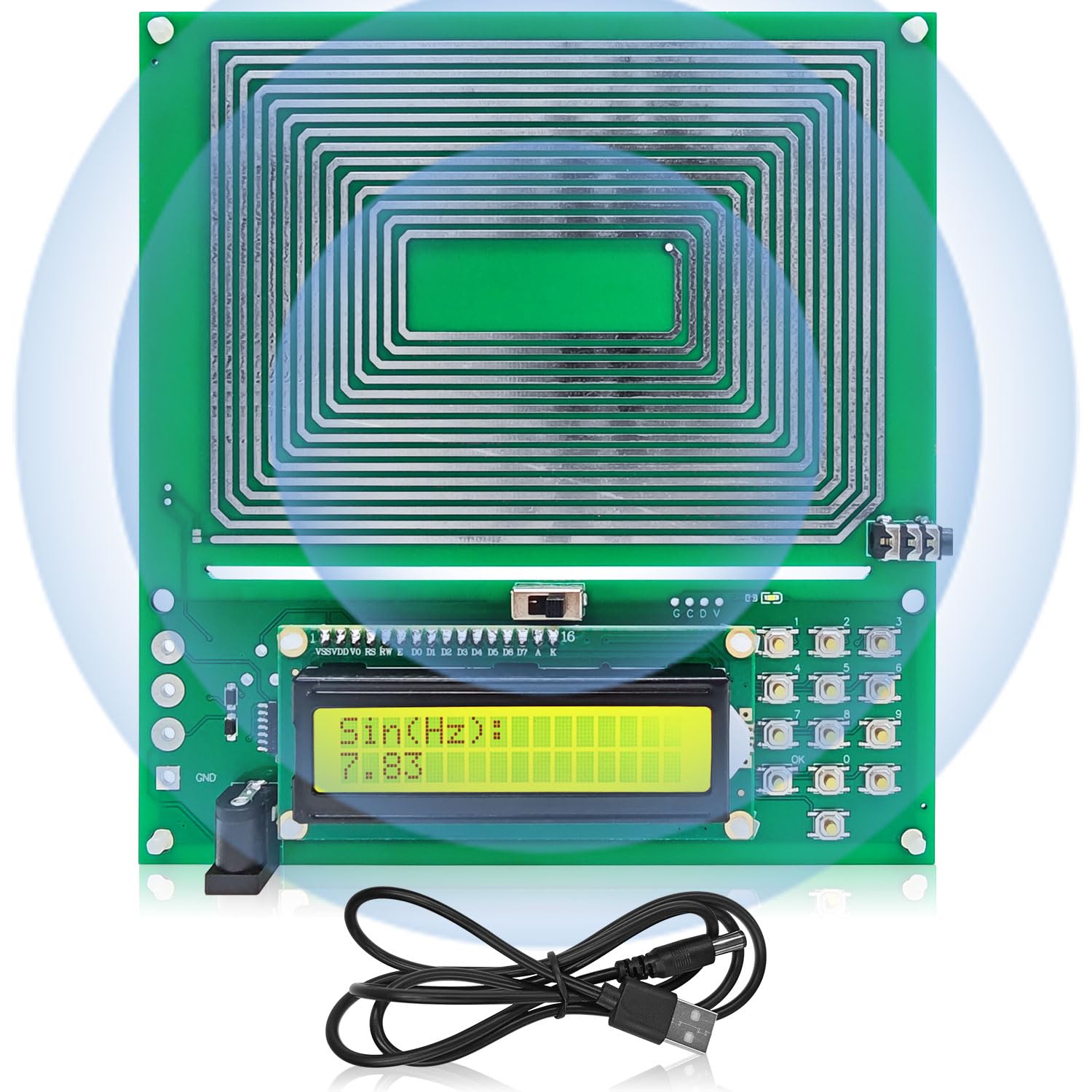 Frequency Generator for Healing, Schumann Wave Resonance Generator, Frequency Healing Devices, Adjustable Sine Wave Resonance Generator, Ultra-Low Frequency Pulse Generator