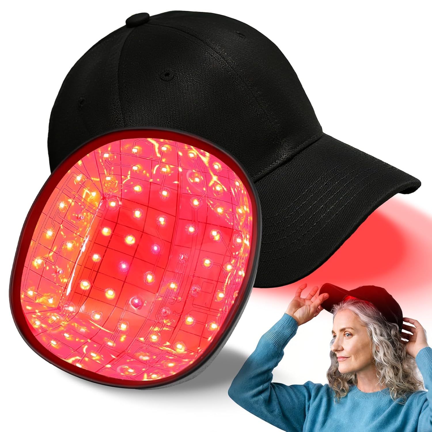 Laser Hair Growth Cap,Red Light Therapy for Hair Growth,red Light Therapy Cap,red Light hat.
