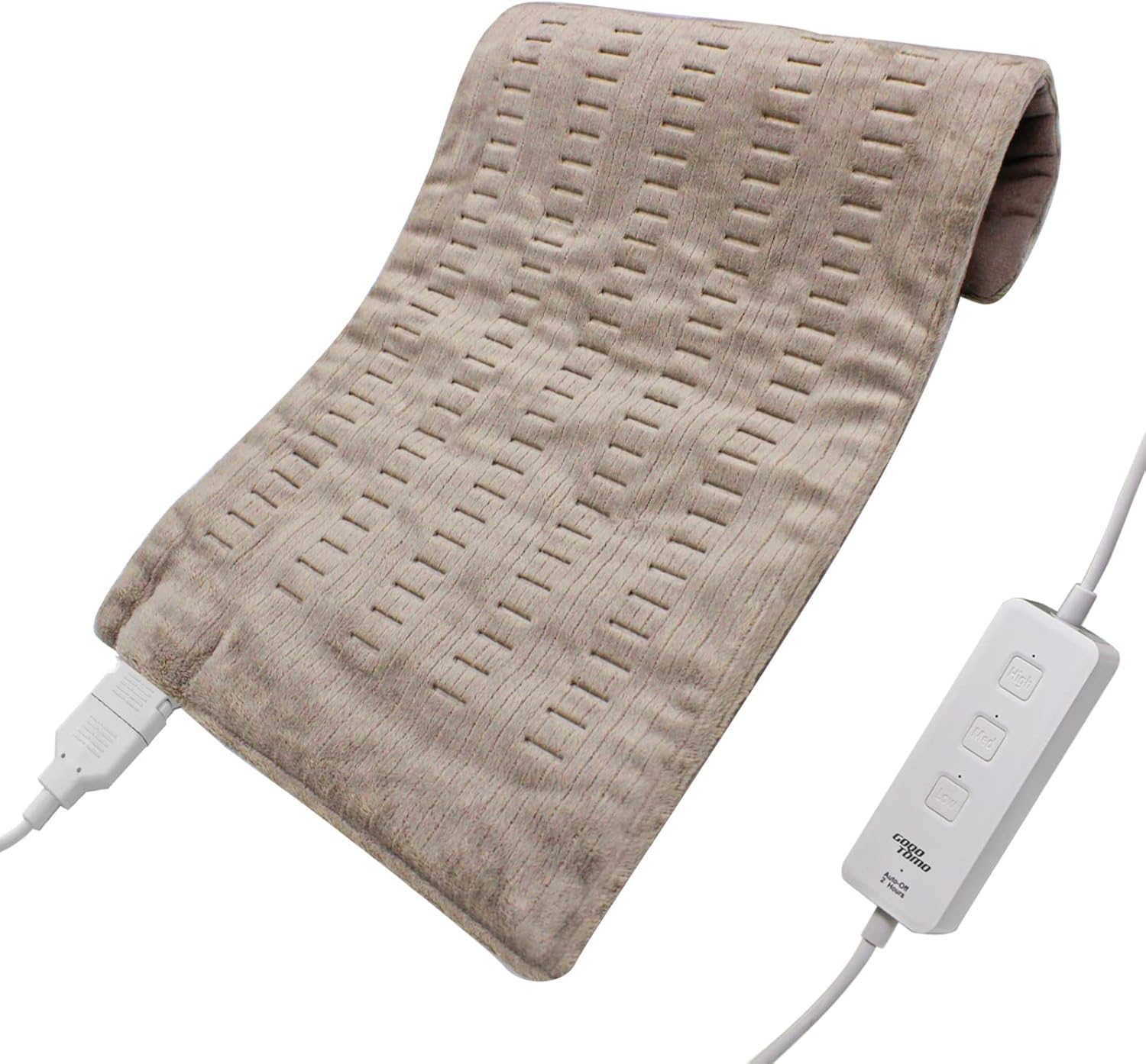 Heating Pad Fast-Heating Technology for Back/Waist/Abdomen/Shoulder/Neck Pain and Cramps Relief – Moist and Dry Heat Therapy with Auto-Off Hot Heated Pad by GOQOTOMO-HF-P