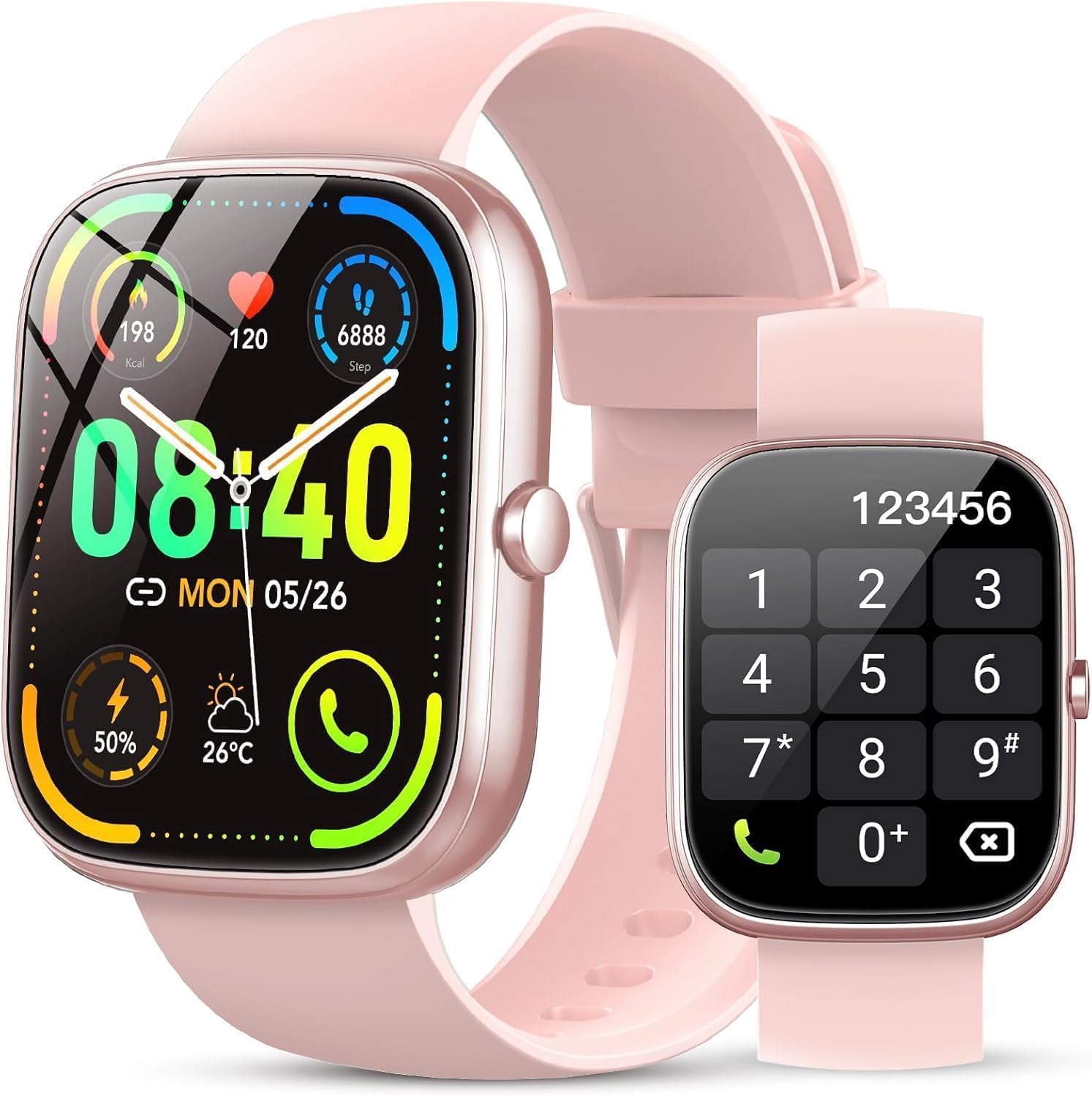 Smart Watch for Men Women (Answer/Make Calls), 1.91″ HD Smartwatch with Heart Rate Monitor Sleep Monitor, IP68 Waterproof, 115+ Sports Activity Trackers with Pedometer, Fitness Watch for Android/iOS