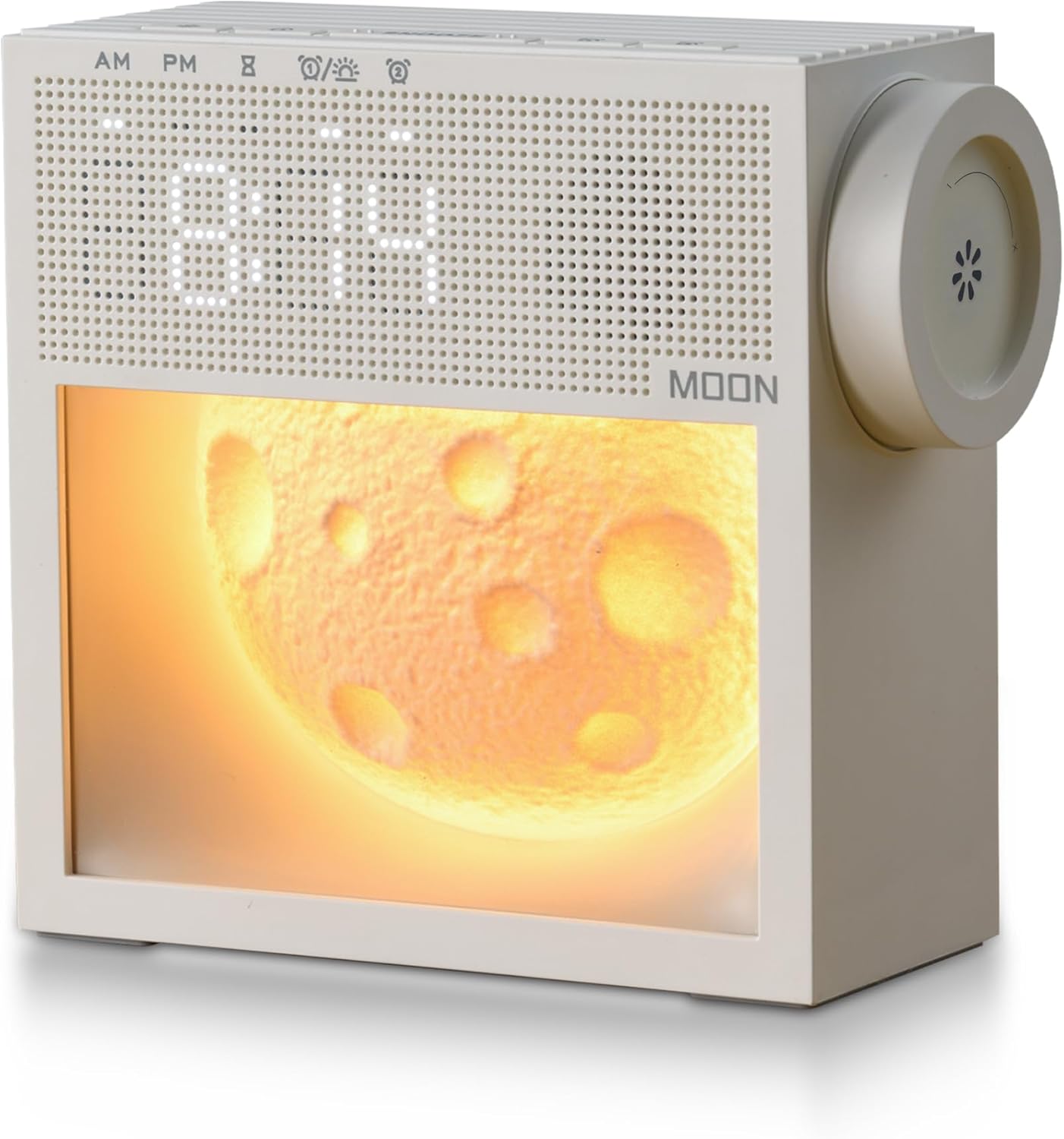 Sunrise Alarm Clock and White Noise Sound Machine with 20 Soothing Sounds Moonlight Night Light Dual Alarms Bedroom Decor Desk Clock for Heavy Sleepers Adults Kids Baby