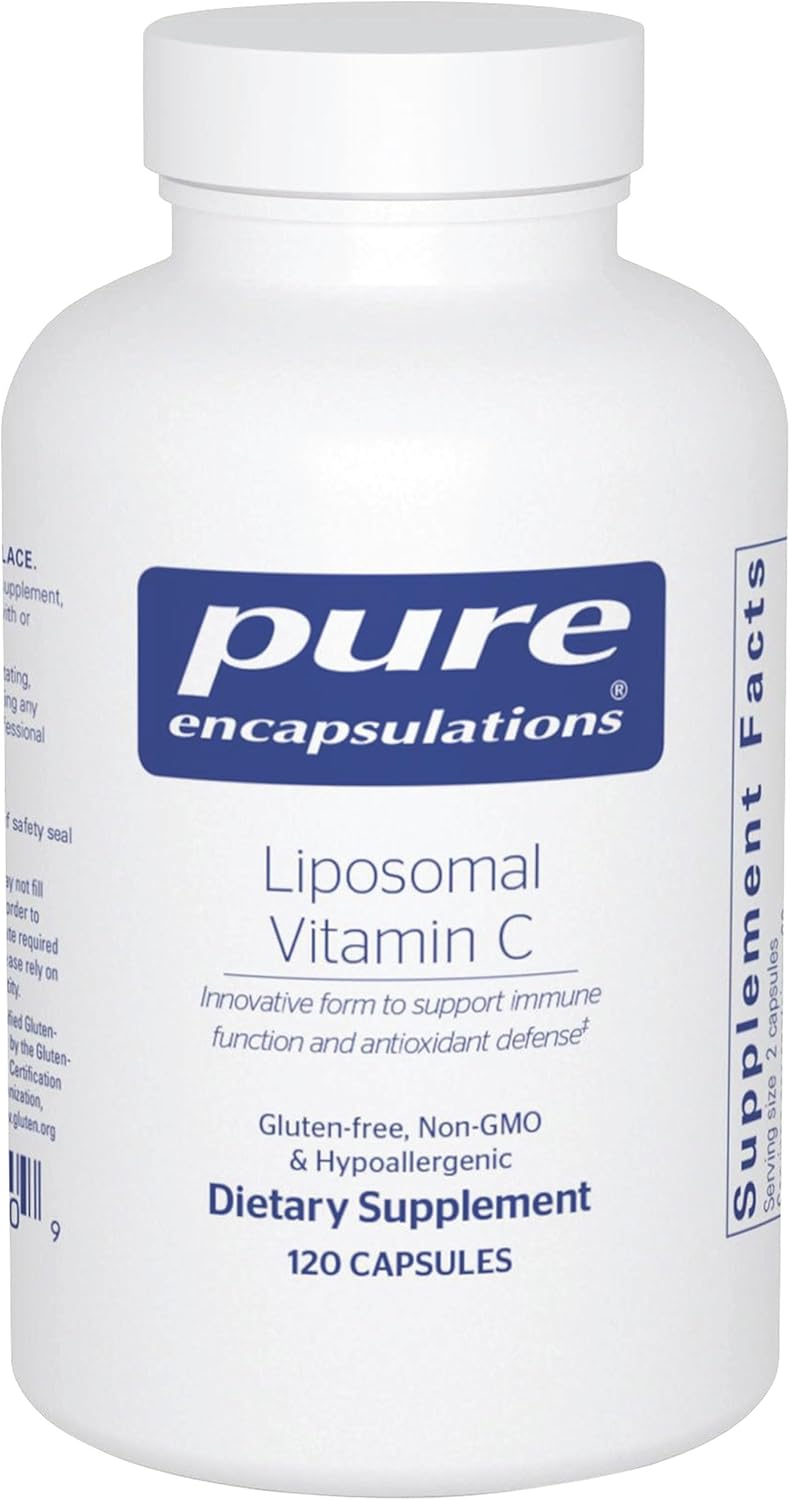 Pure Encapsulations Liposomal Vitamin C – Immune Support Supplement* – Antioxidant Nourishment – Daily Vitamin – Non-GMO & Gluten Free – 120 Capsules