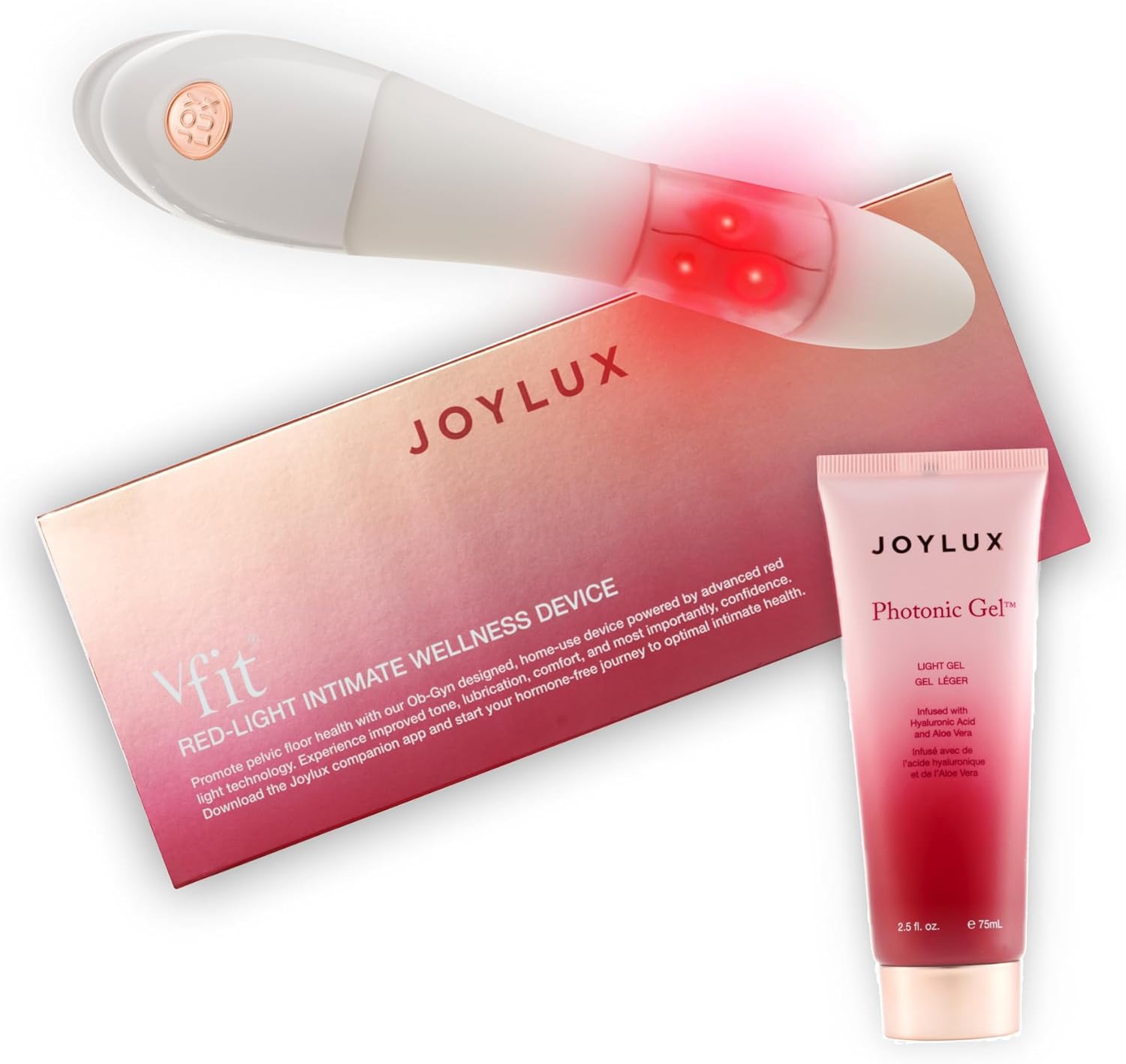 Joylux – vFit and Photonic Gel Set, Feminine Wellness Device for Women, for At-Home Wellness and Self-Care (2-Pack Bundle Set)