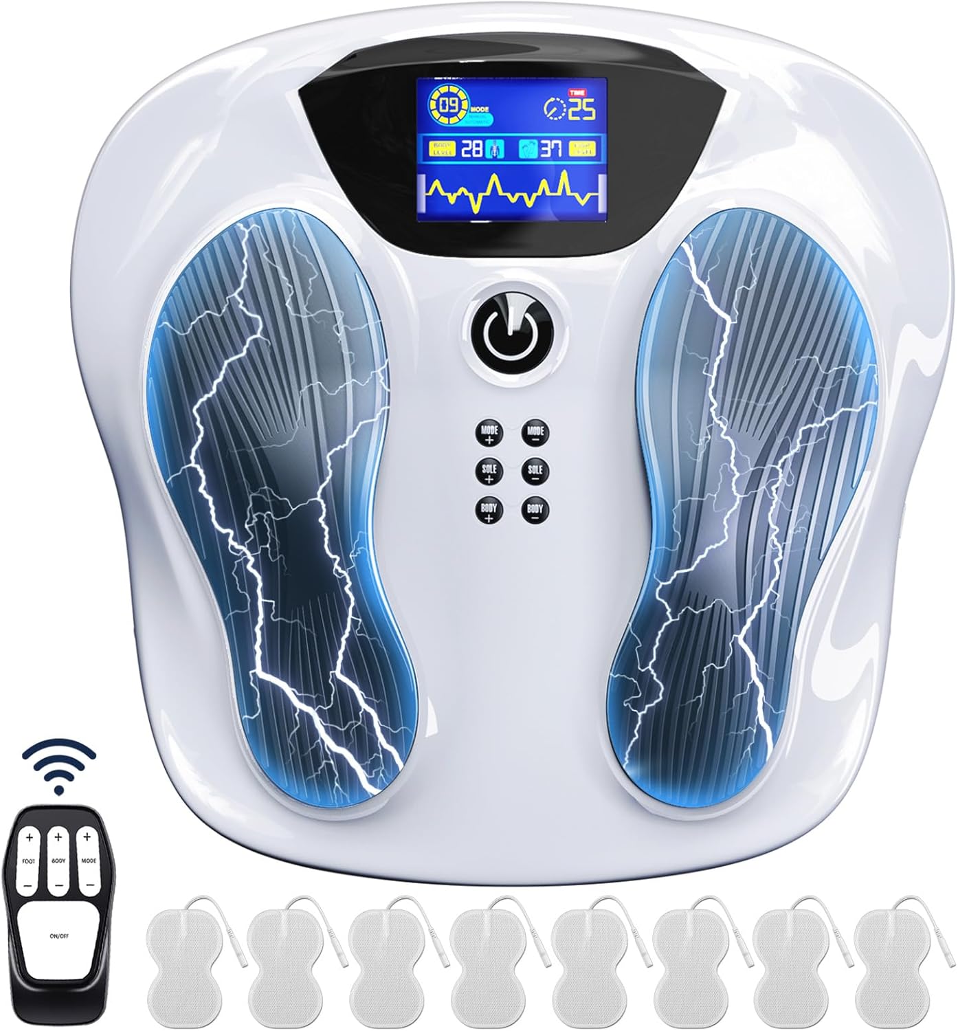 Creliver Foot Nerve Stimulator Pro+, EMS Foot Massager for Neuropathy Pain Relief for Feet, Leg Massager forCirculation, TENS Unit Muscle Stimulator, Gifts for Women Men