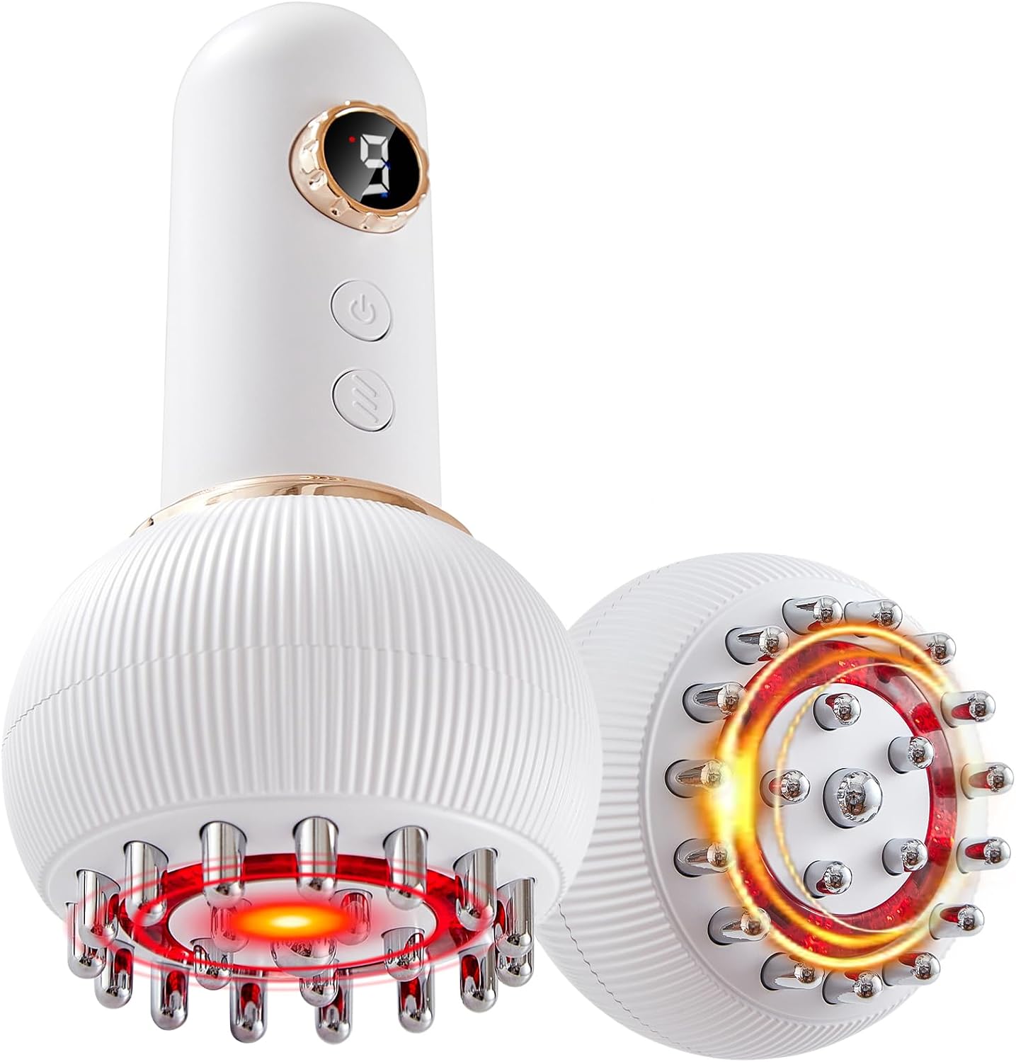 Sciatica Pain Relief Devices – Deep Tissue Massager with Multi-Mode Technology, Heat & Light Therapy, Targeted Relief for Sciatic Nerve & Lower Back Pain
