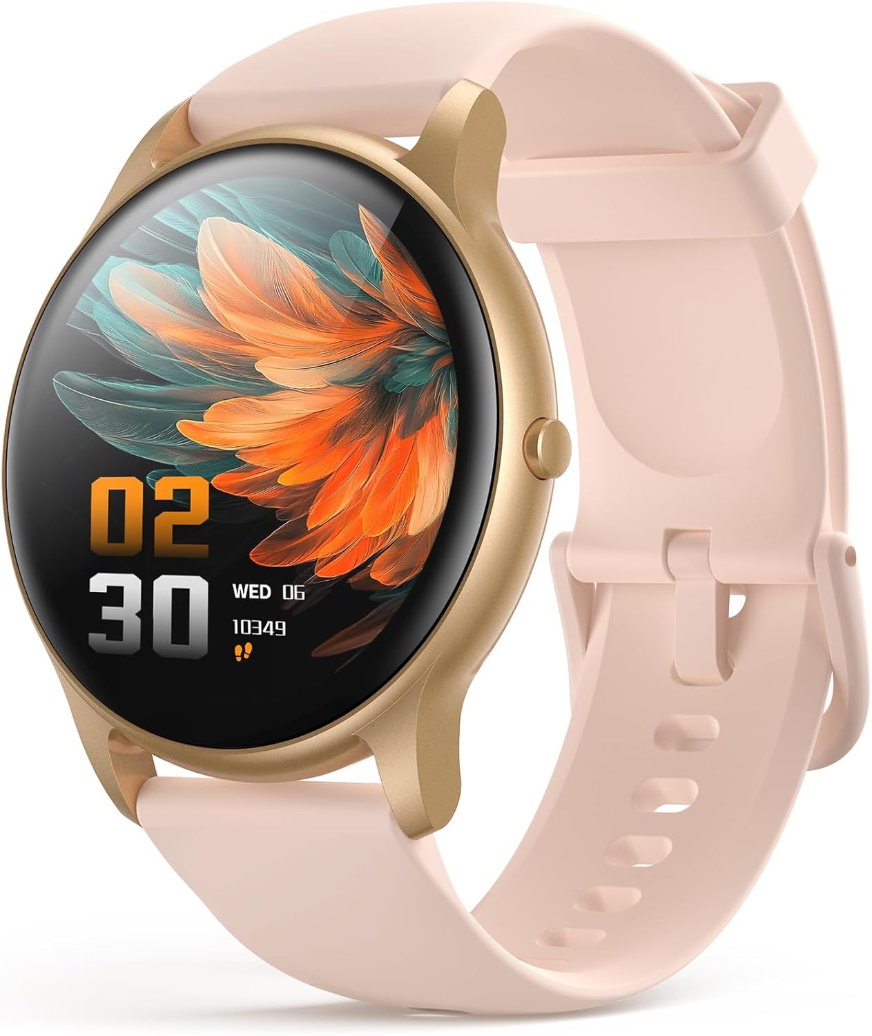 AGPTEK 5ATM Waterproof Pedometer Watch, Fitness Tracker for Women with Step Counter, Calorie & Sleep Monitor, Comfort Lightweight for Walking, Running