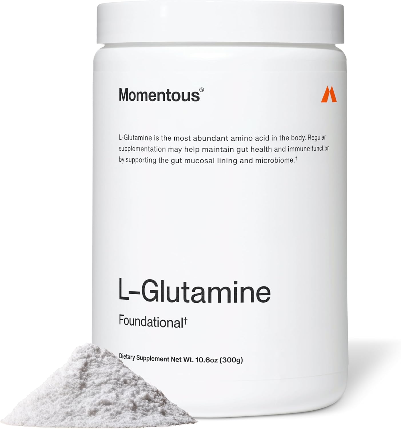 Momentous L-Glutamine Powder – Gut Health & Muscle Recovery Supplement – Boosts Exercise Performance & Immune Function – NSF Certified for Sport – 5 g – 60 Servings