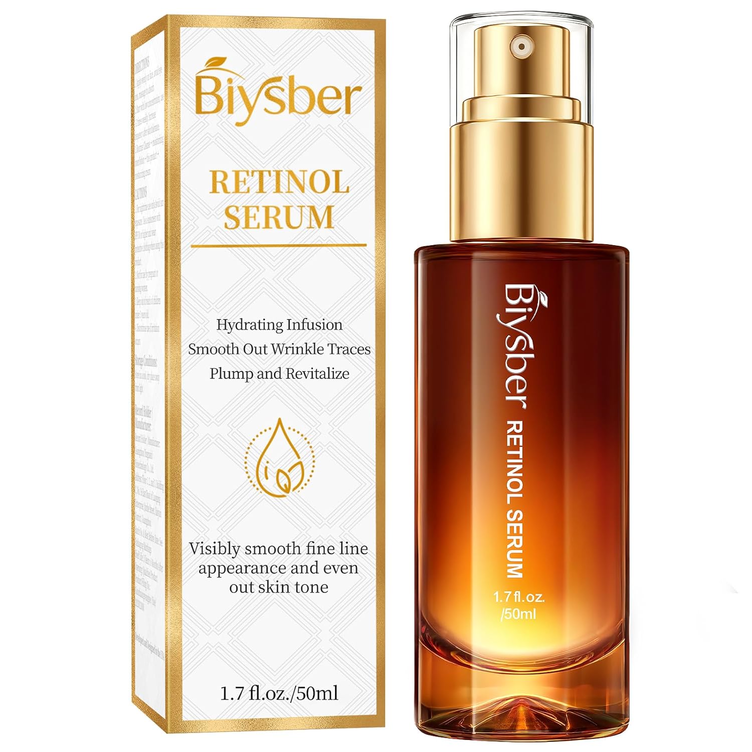 Retinol Collagen Serum for Face:Peptide Serum Day/Night Facial Firming Lifting Neck Plump Skin Care for Women/Men