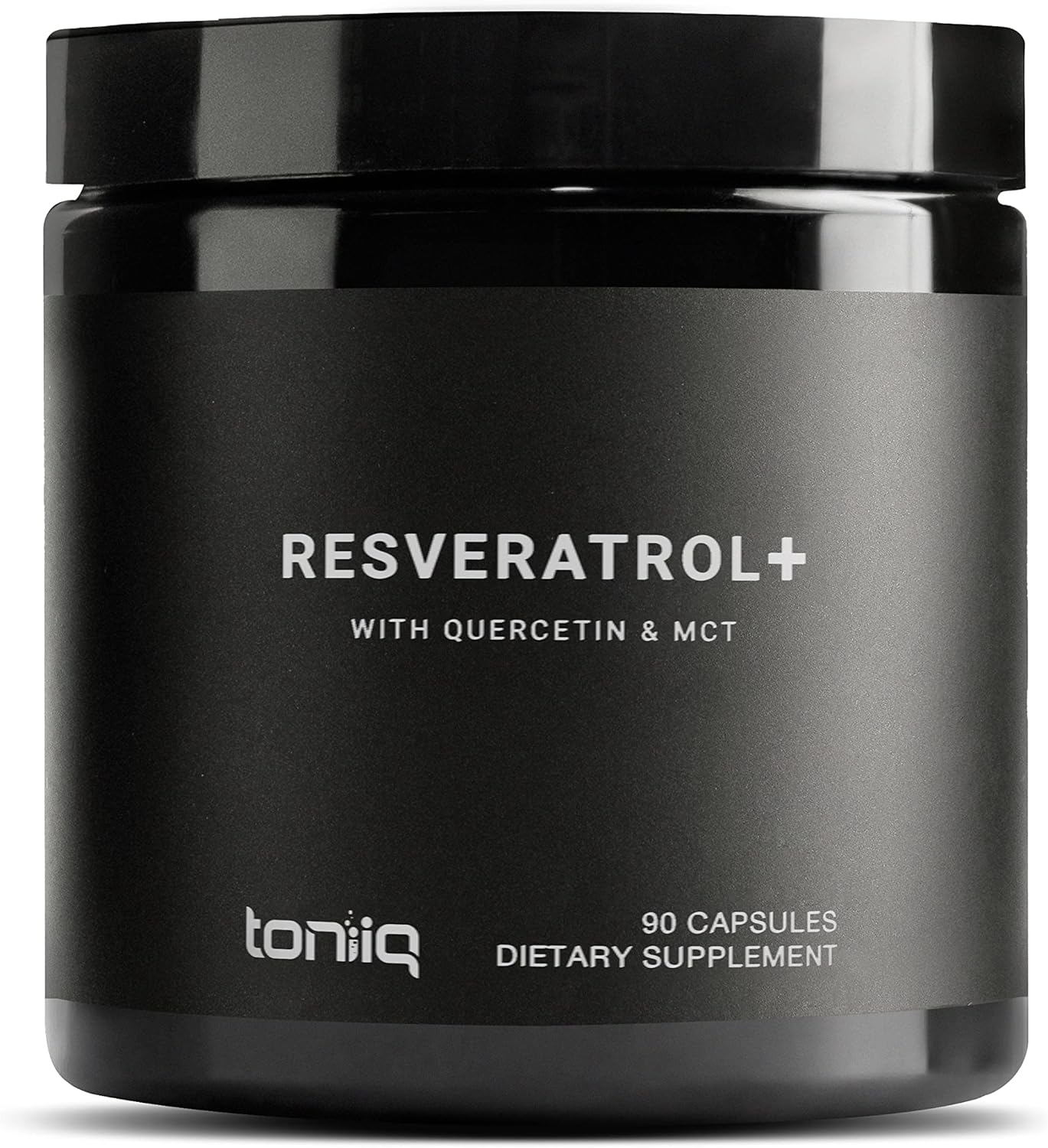 Toniiq 500mg Resveratrol Blend – Ultra High Purity and 3rd Party Tested – with MCT Oil for Added Bioavailability – Optimal NAD Supplement