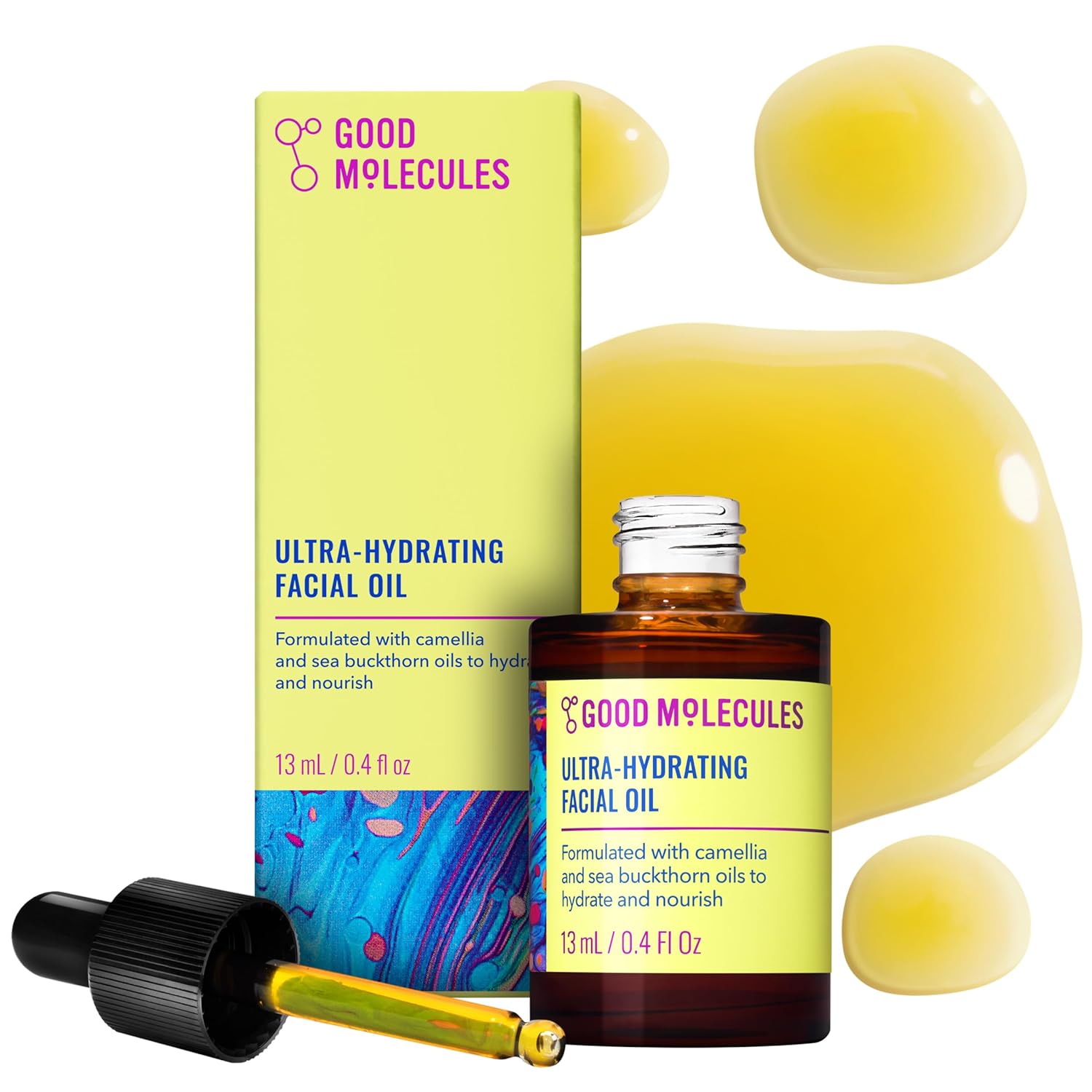 Good Molecules Ultra-Hydrating Facial Oil – Face Moisturizer with Nourishing Sea Buckthorn and Camellia Oils – Hydrating Skin Care for Face