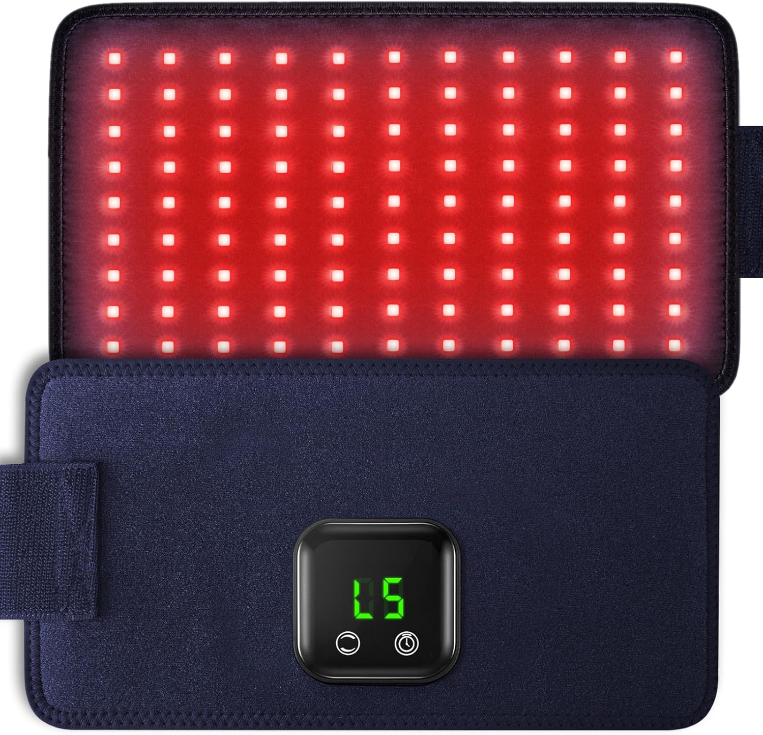 Red Light Therapy Belt, Cordless Infrared Light Therapy Wrap Red Light Therapy Device Infrared Heating Pads for Body with Timer for Back Shoulder Waist Muscle Pain Relief for Gift Women Men