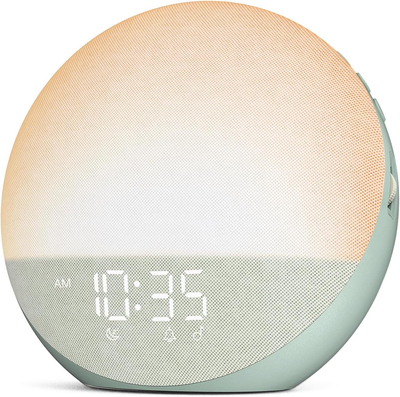 Odokee Sunrise Alarm Clock White Noise Machine: Natural Wake Up Light – Dimmable Clock with Bluetooth Speaker for Bedroom – 25 Sleep Sounds for Baby Adults Kids Sage Green