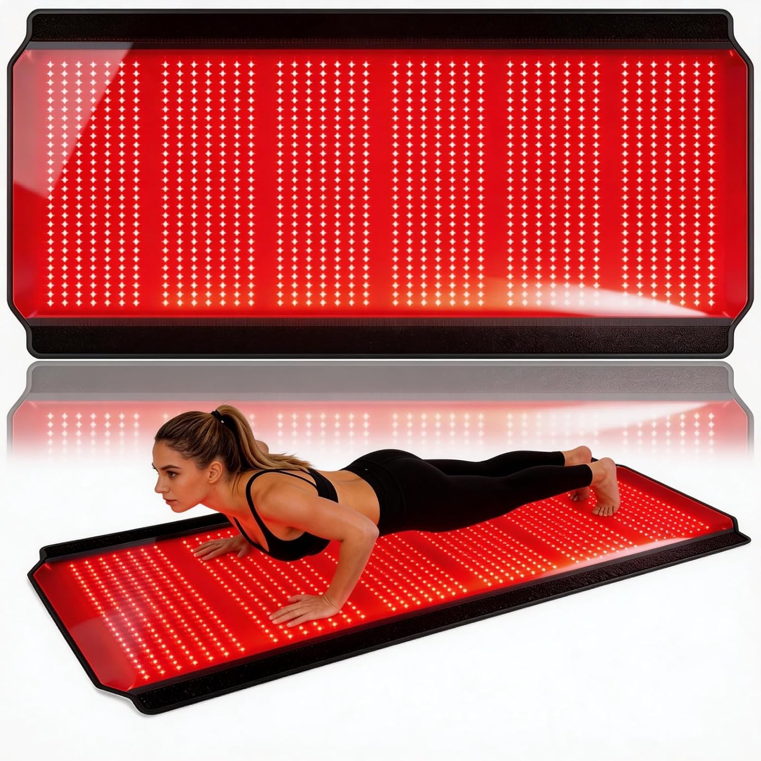 Full Body Red Light Therapy Mat, 74.8″*35.4″ Whole Red Light Therapy Pad for Body with 660nm & 850nm, 1260 LEDs redlight Blanket with Adjustable Timer & Intensity, Gifts for Women, Men, and Pets